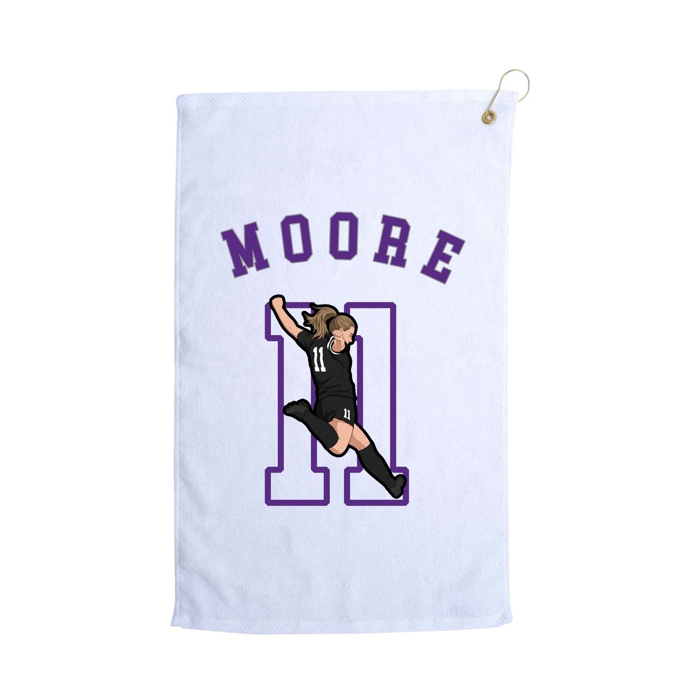 Golf Towel — Shirsey Arch in White