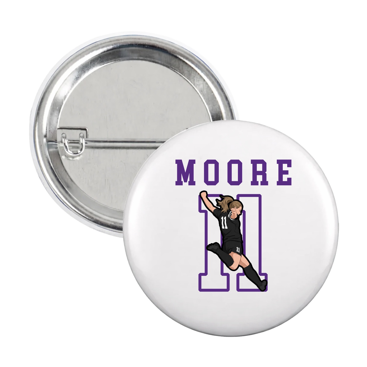 Game Day Button — Shirsey in White
