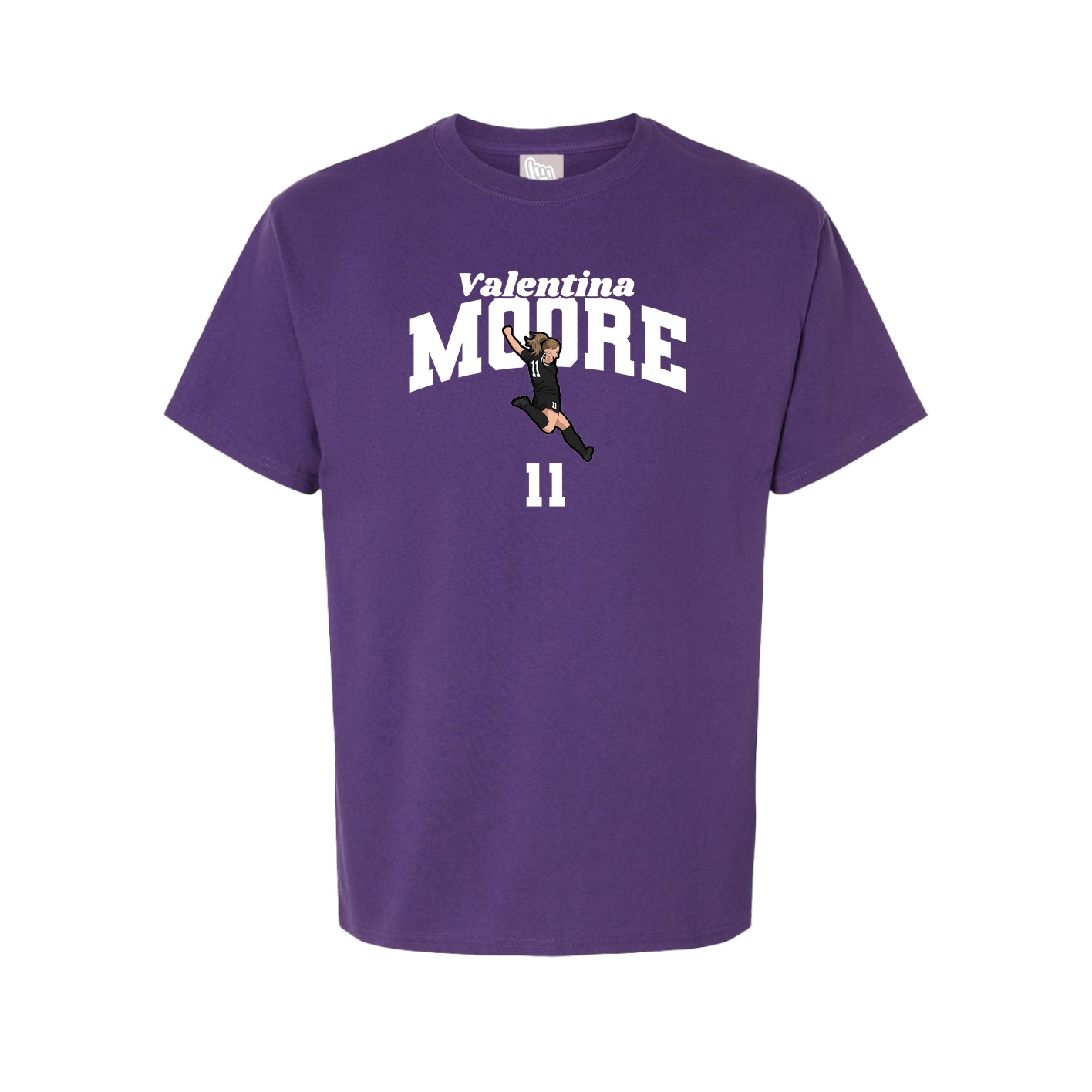 Youth Tee — Signature Arch in Purple
