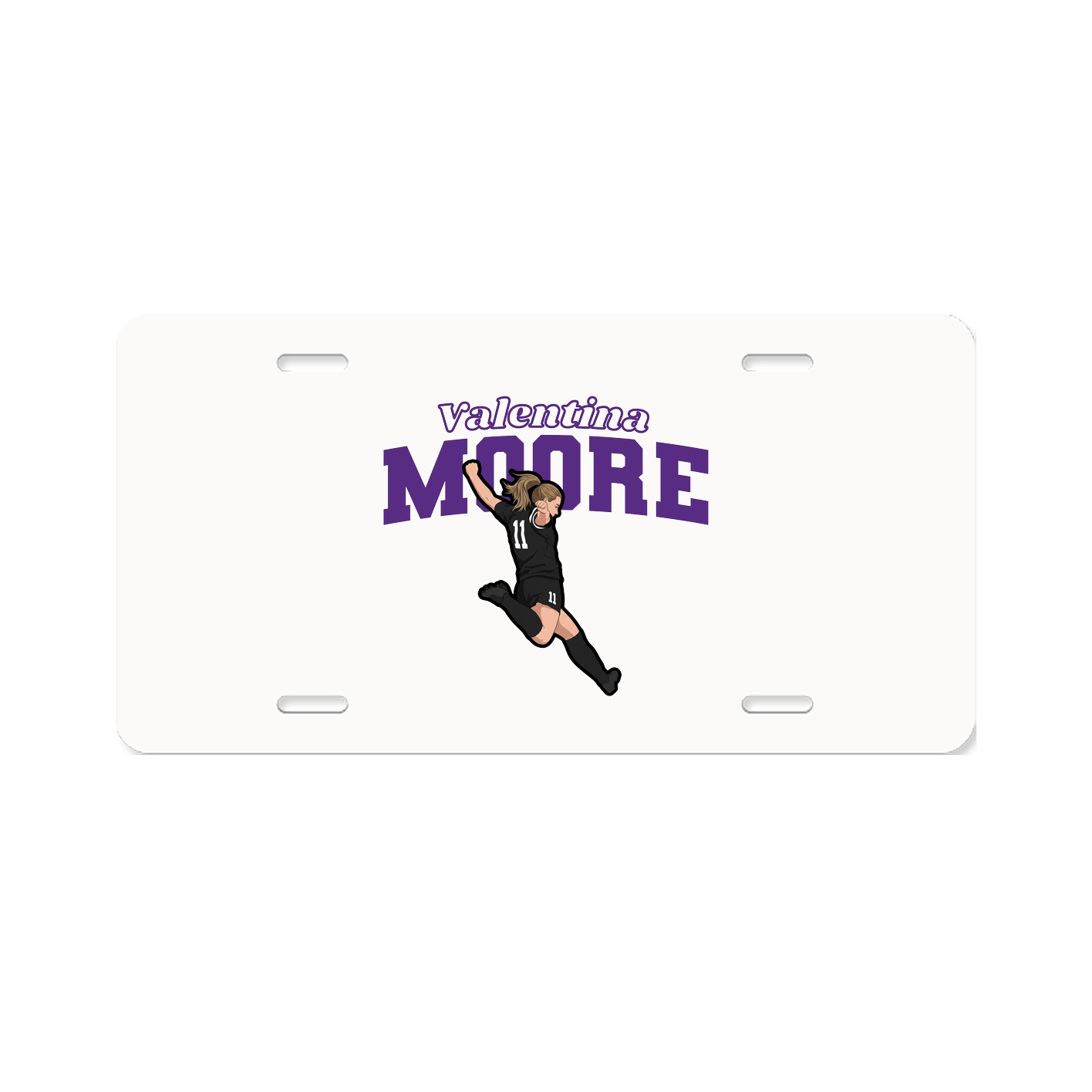 License Plate — Name Arch in Classic