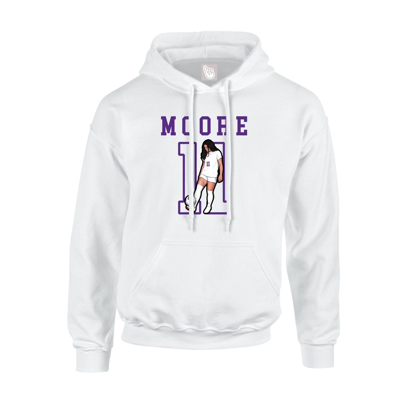 Hoodie — Shirsey in White