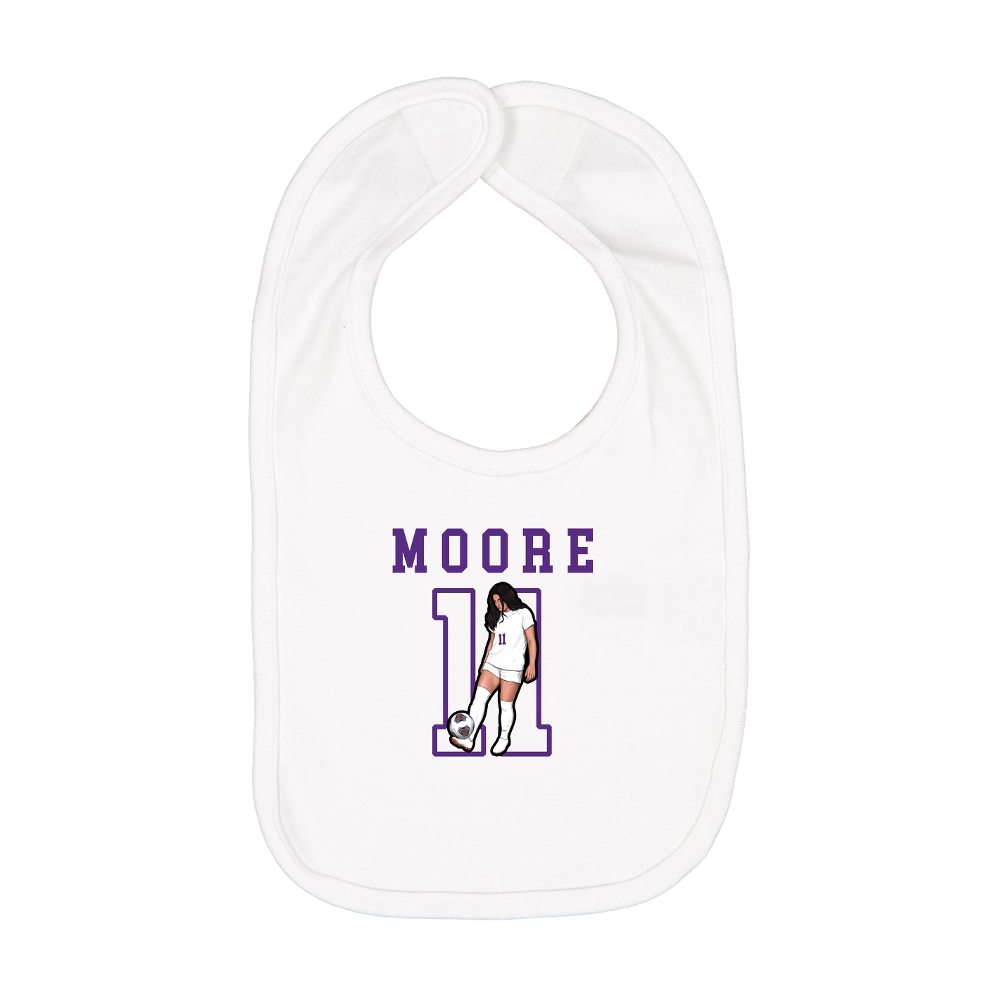 Infant Bib — Shirsey in White
