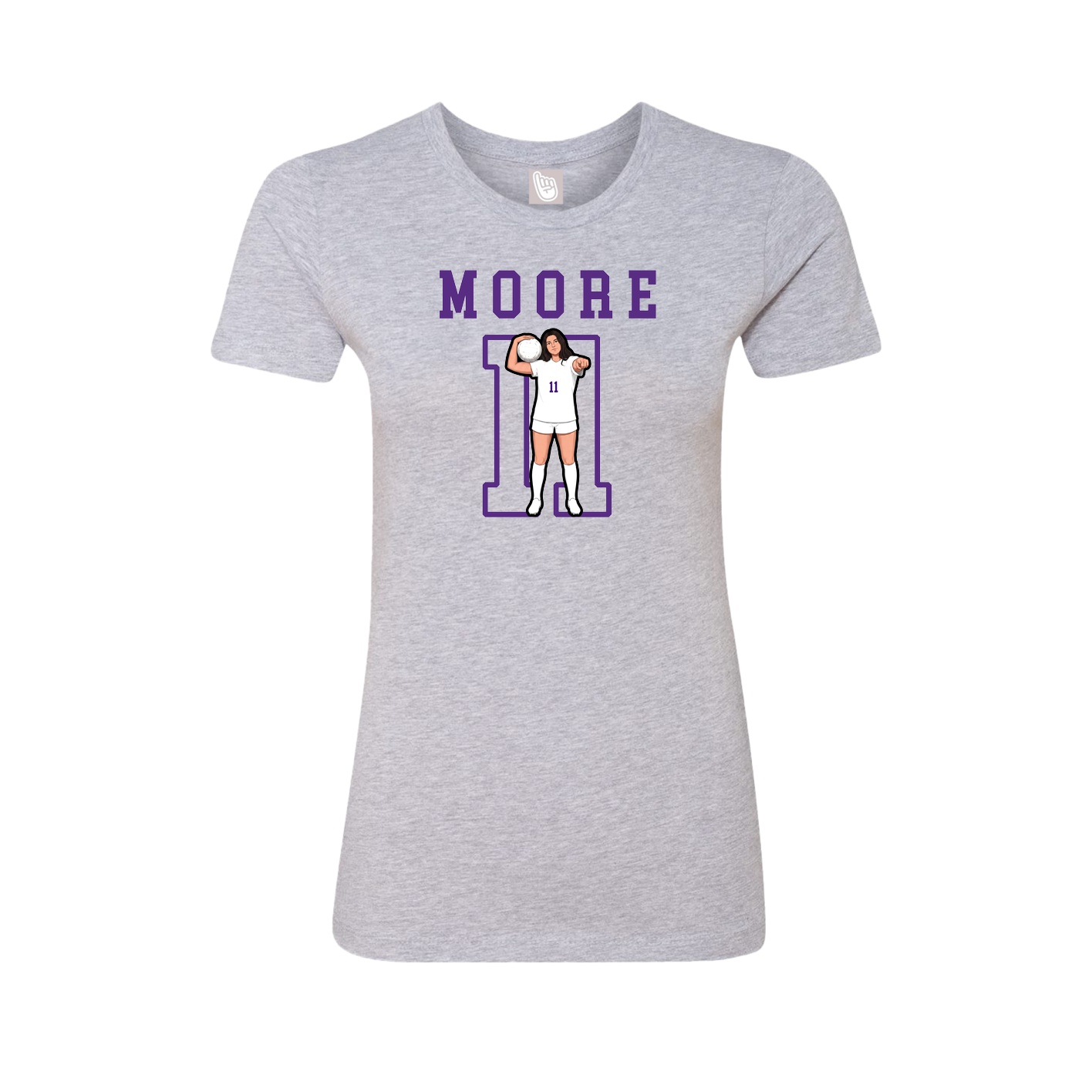 Fitted Women's Tee — Shirsey in Grey