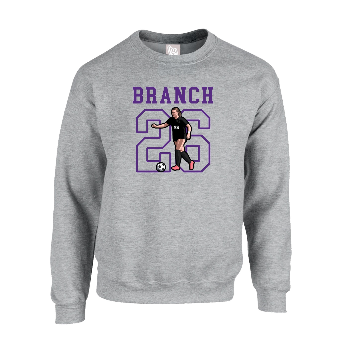 Fleece Crew — Shirsey in Grey