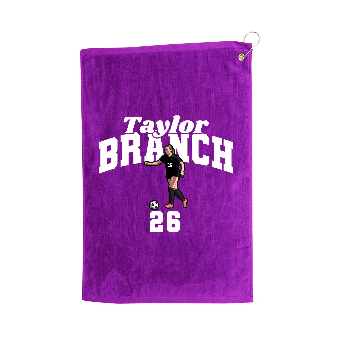 Golf Towel — Signature Arch in Purple