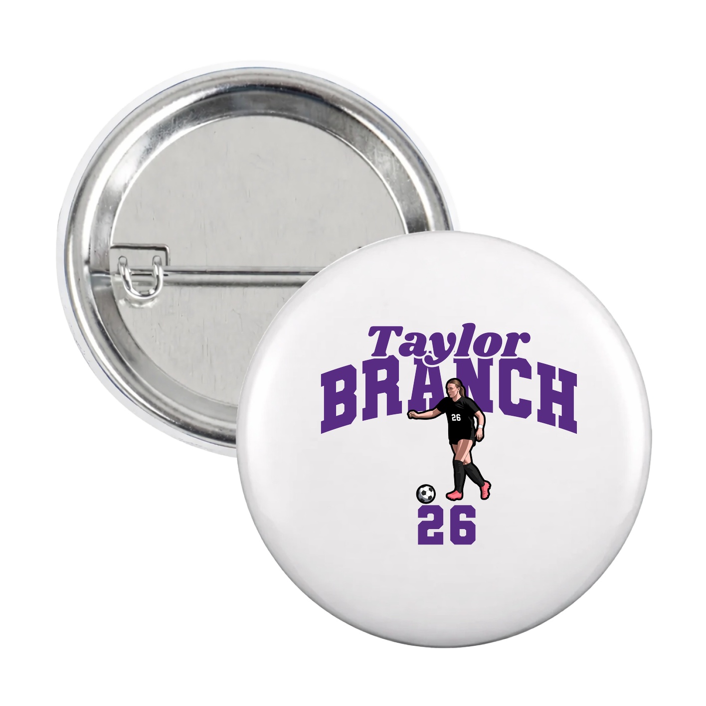Game Day Button — Signature Arch in White