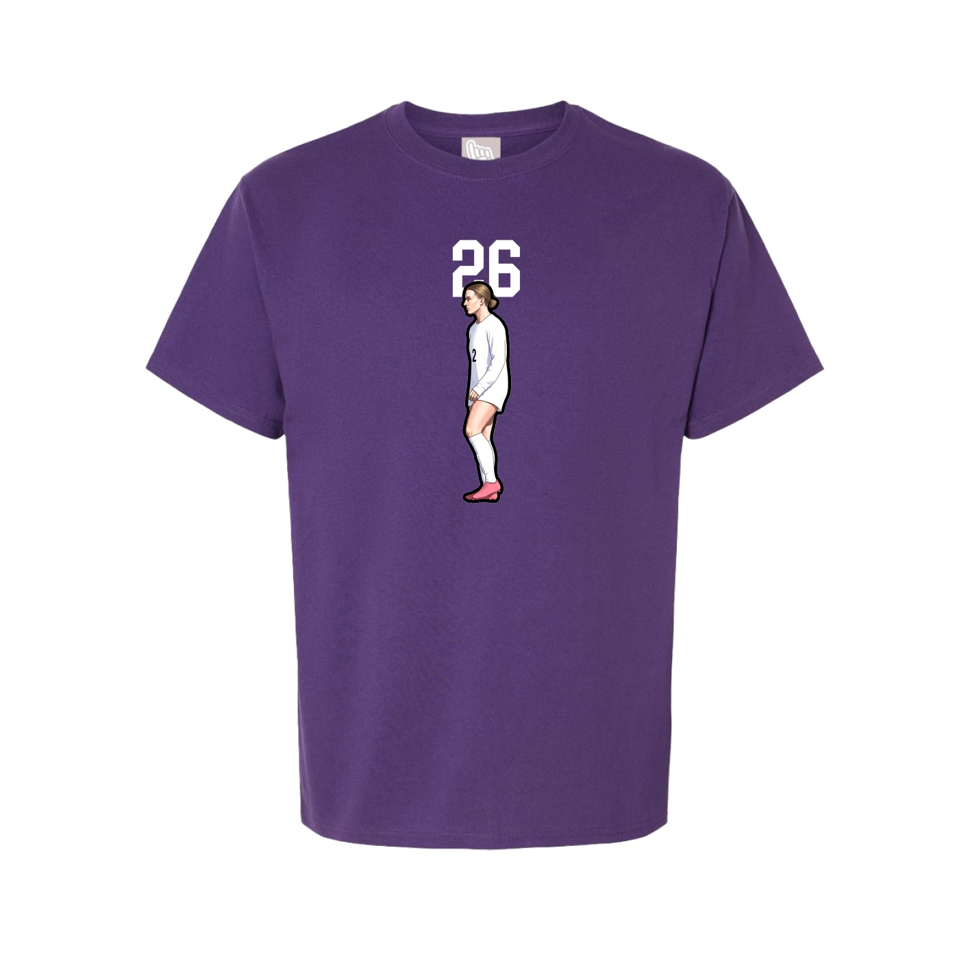 Youth Tee — Number Top in Purple