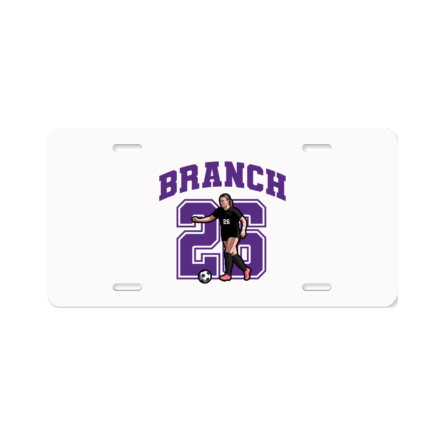 License Plate — Number in Classic