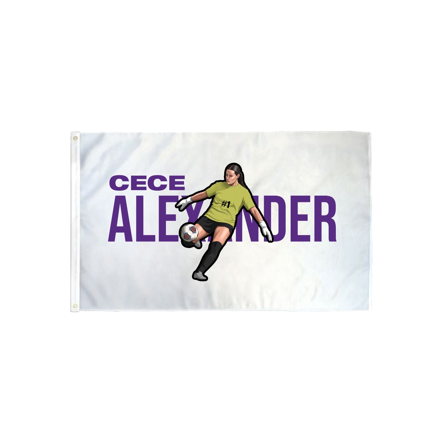 3x5 Flag — Player Name in Classic