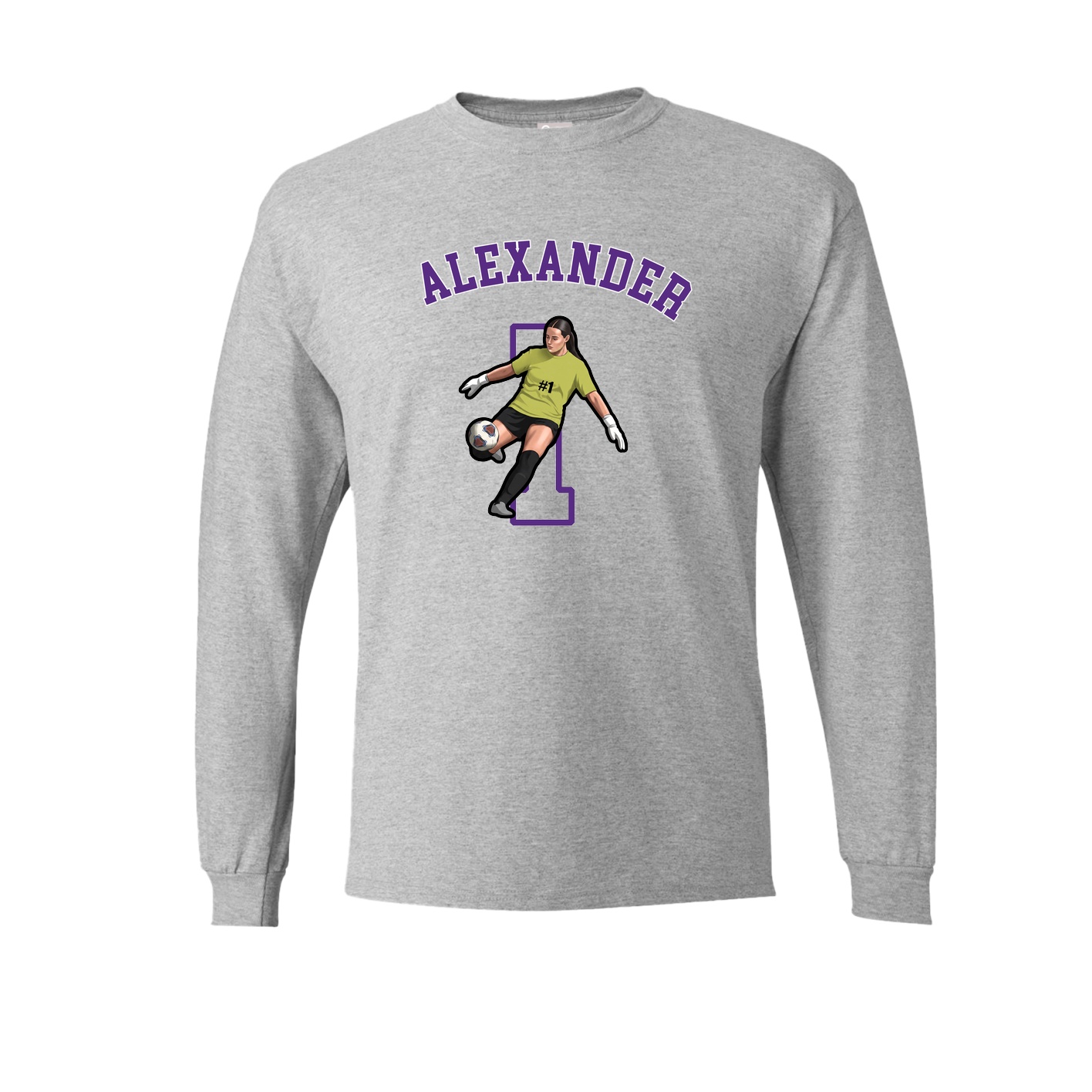 Long Sleeve Tee — Shirsey Arch in Grey