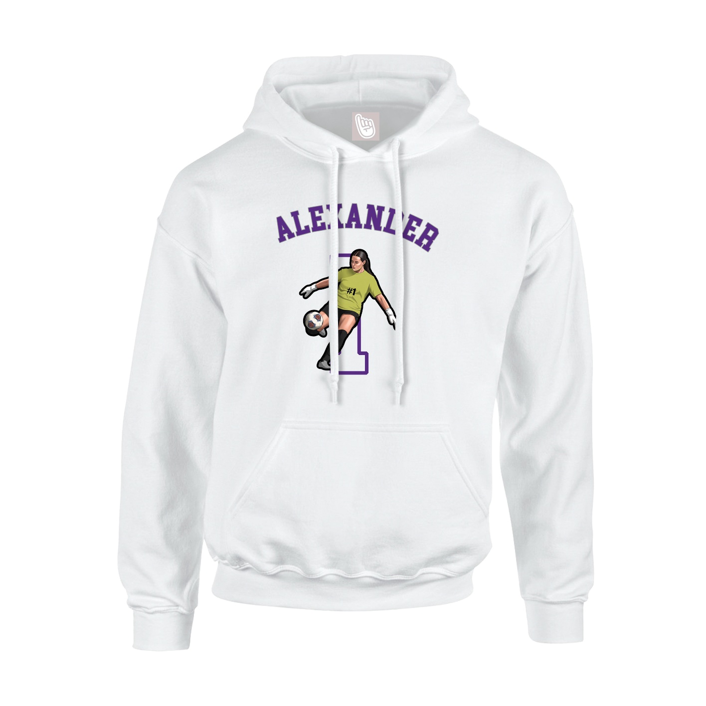 Youth Hoodie — Shirsey Arch in White