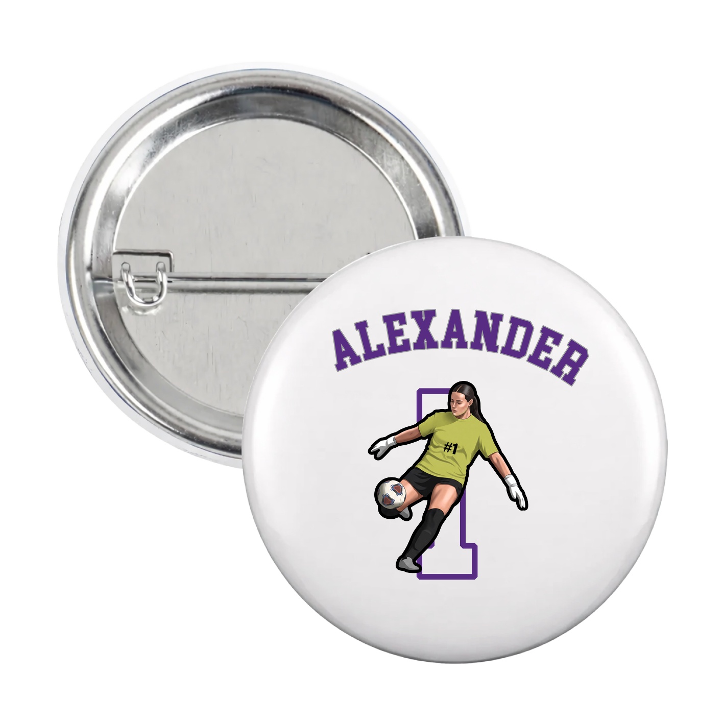 Game Day Button — Shirsey Arch in White