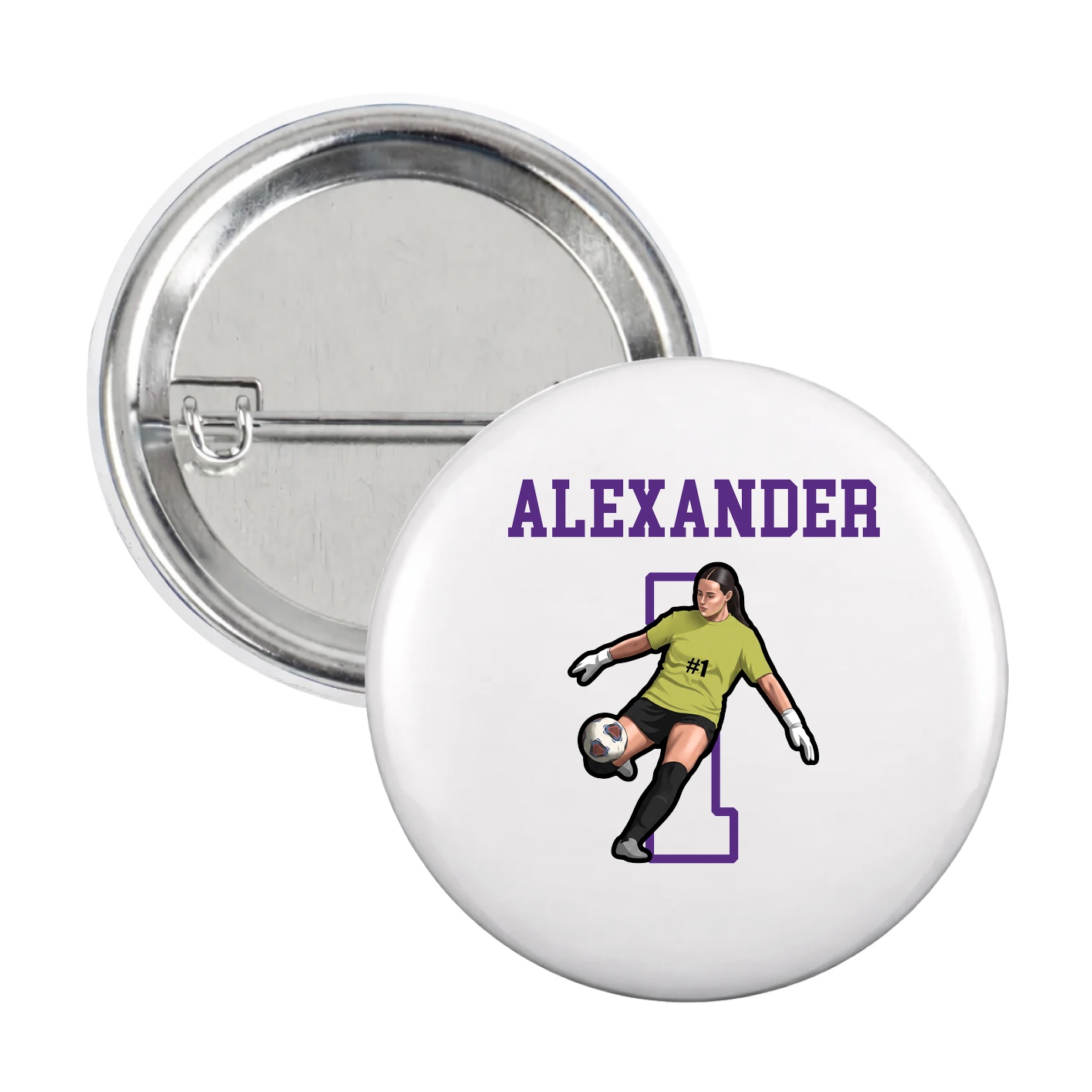 Game Day Button — Shirsey in White
