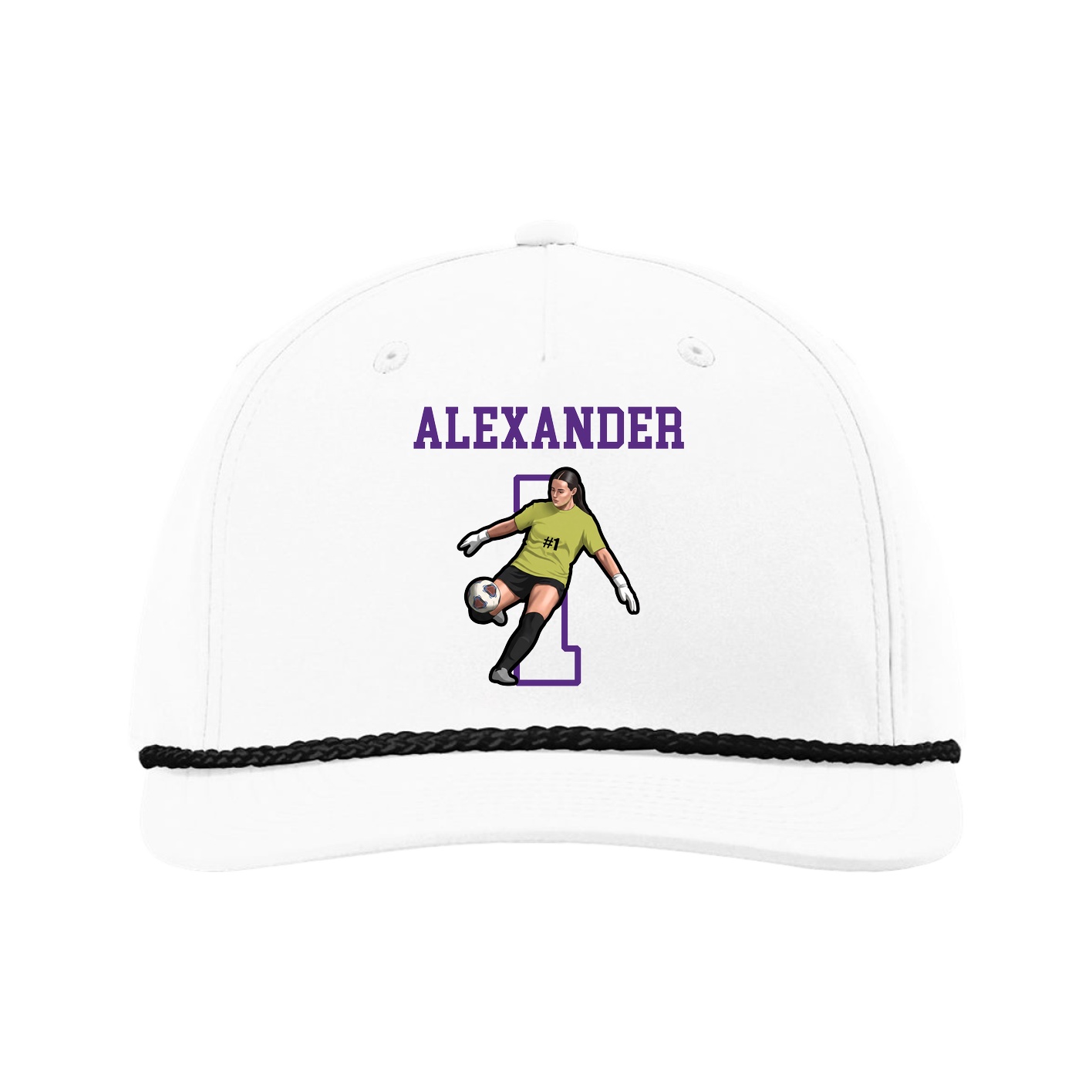 Five-Panel Classic Rope Cap — Shirsey in White