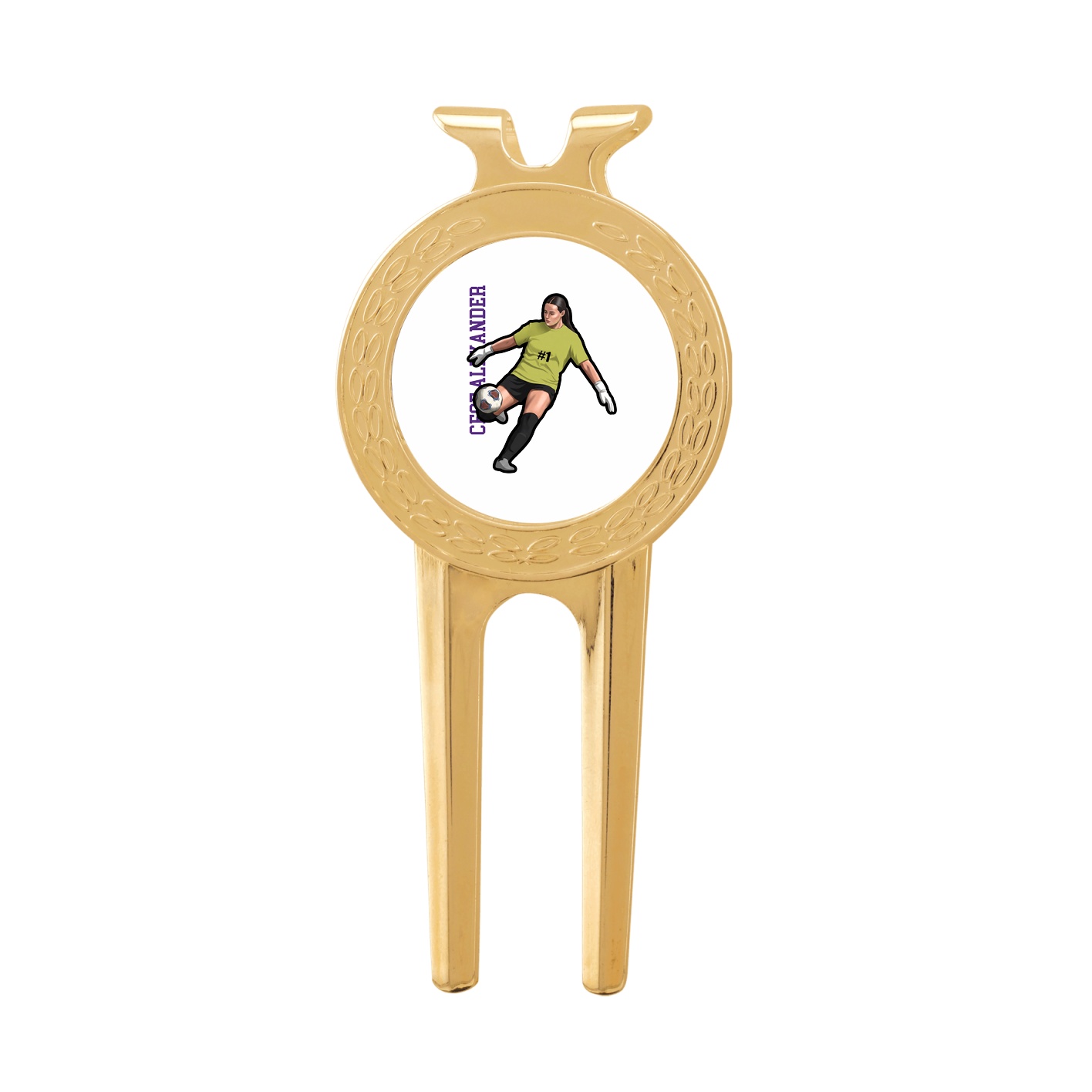 Divot Tool with Ball Marker — Name Vertical in Classic