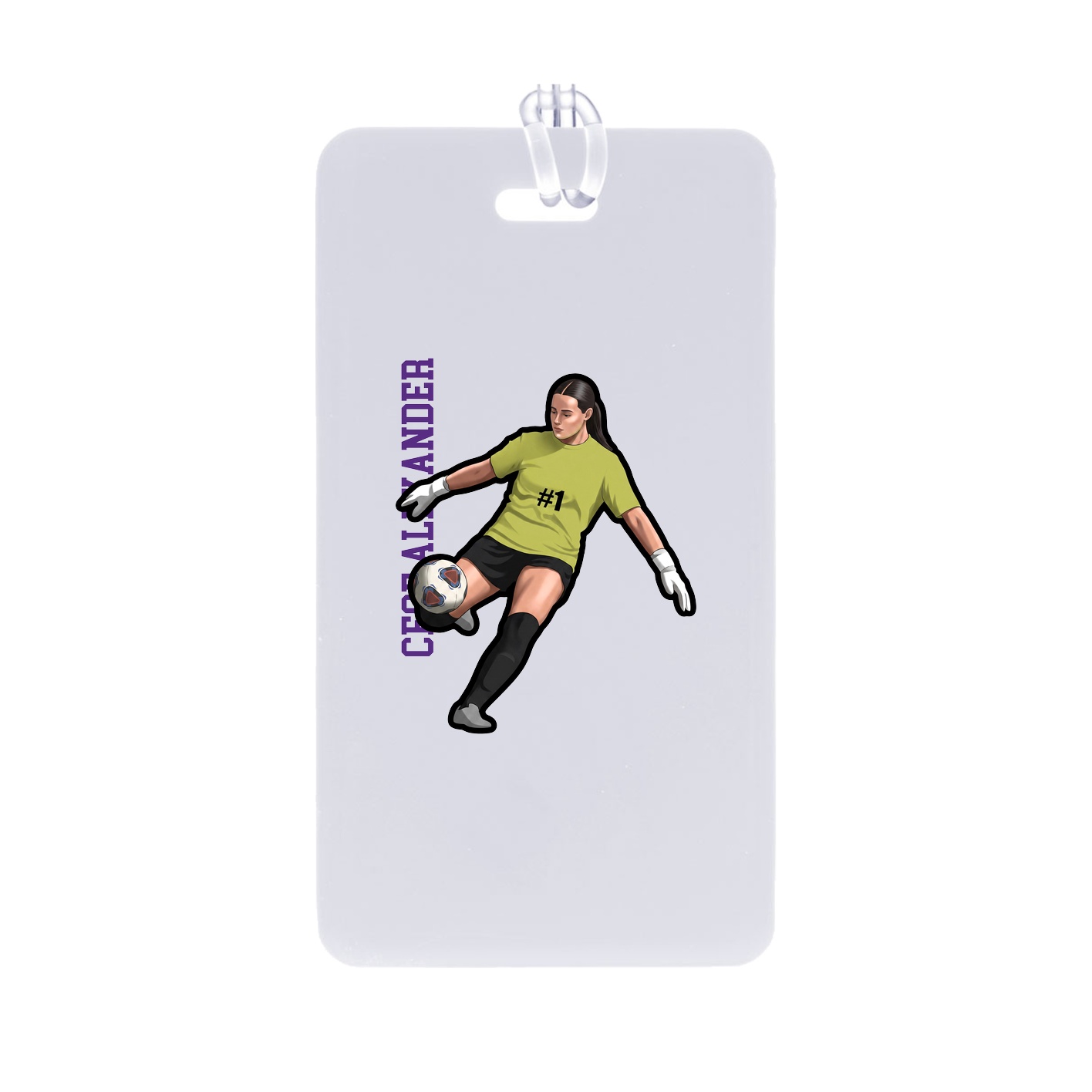 Bag Tag — Name Vertical in Classic
