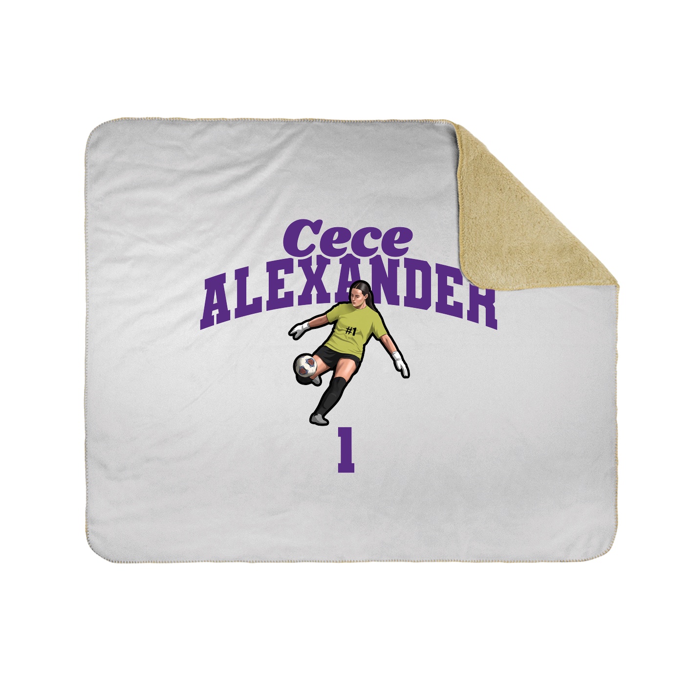 Throw Blanket — Signature Arch in White