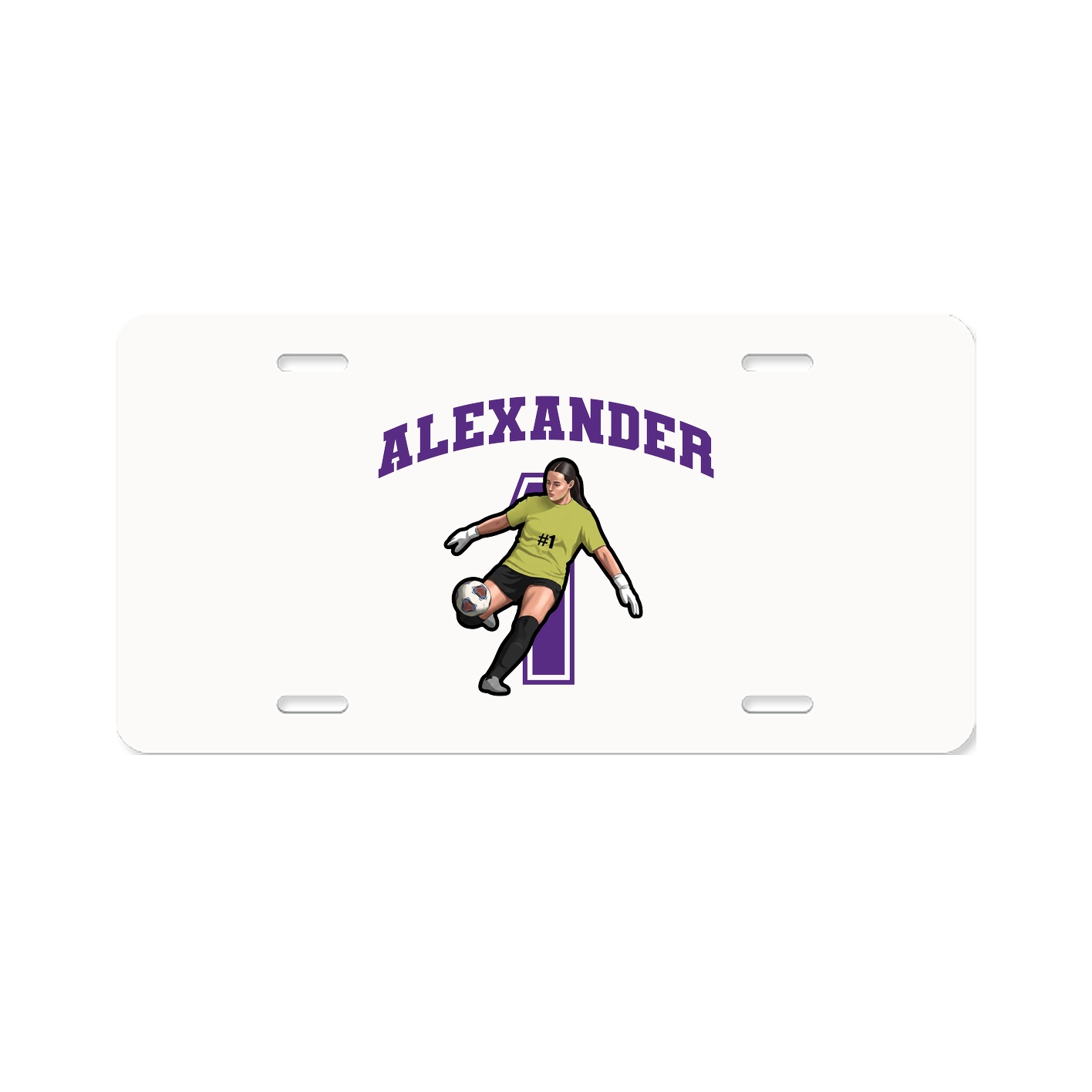 License Plate — Number in Classic
