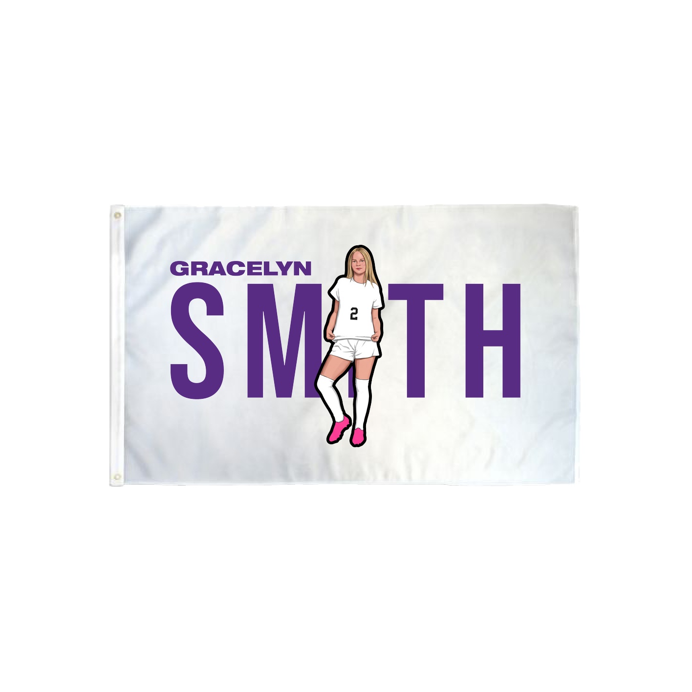 3x5 Flag — Player Name in Classic
