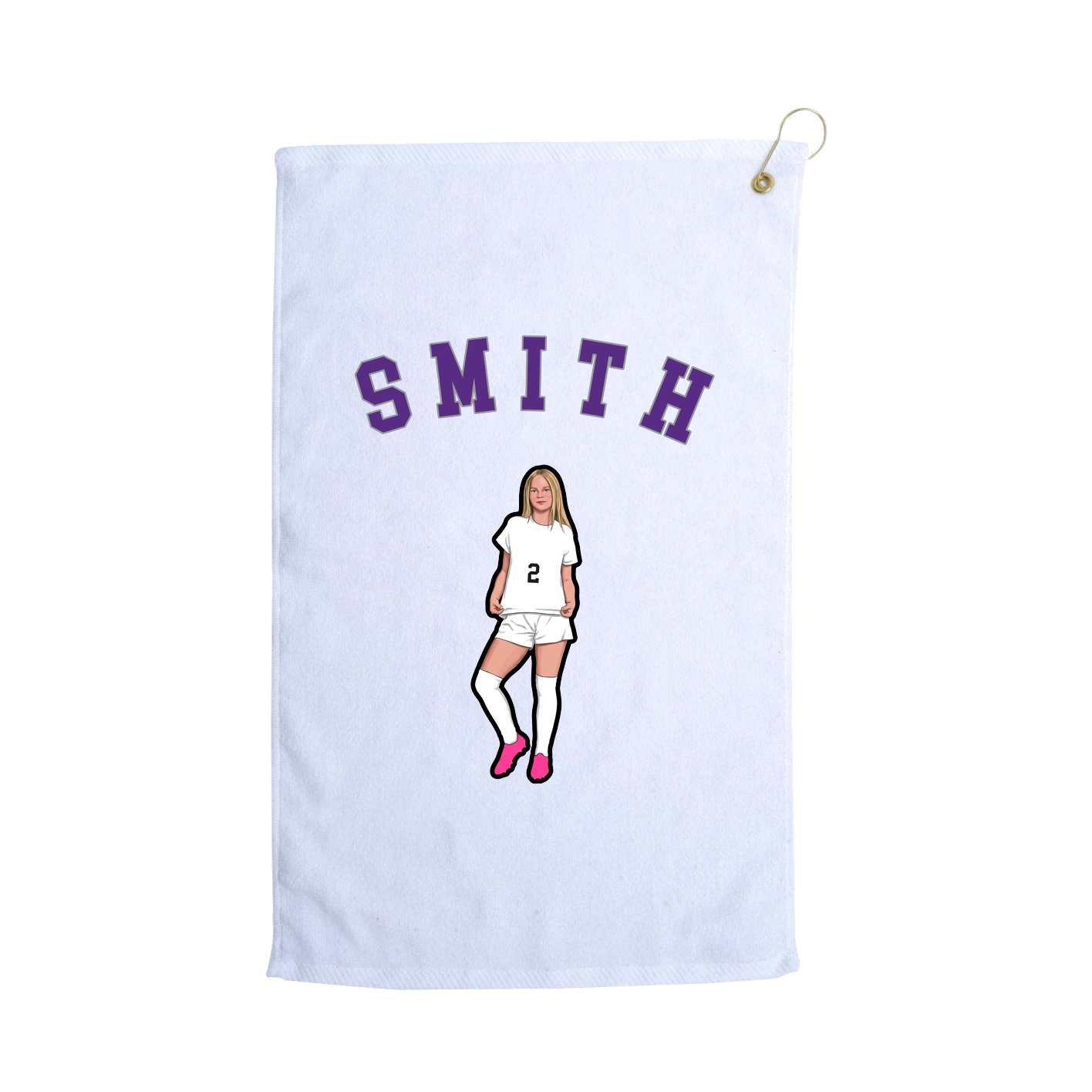 Golf Towel — Shirsey Arch in White