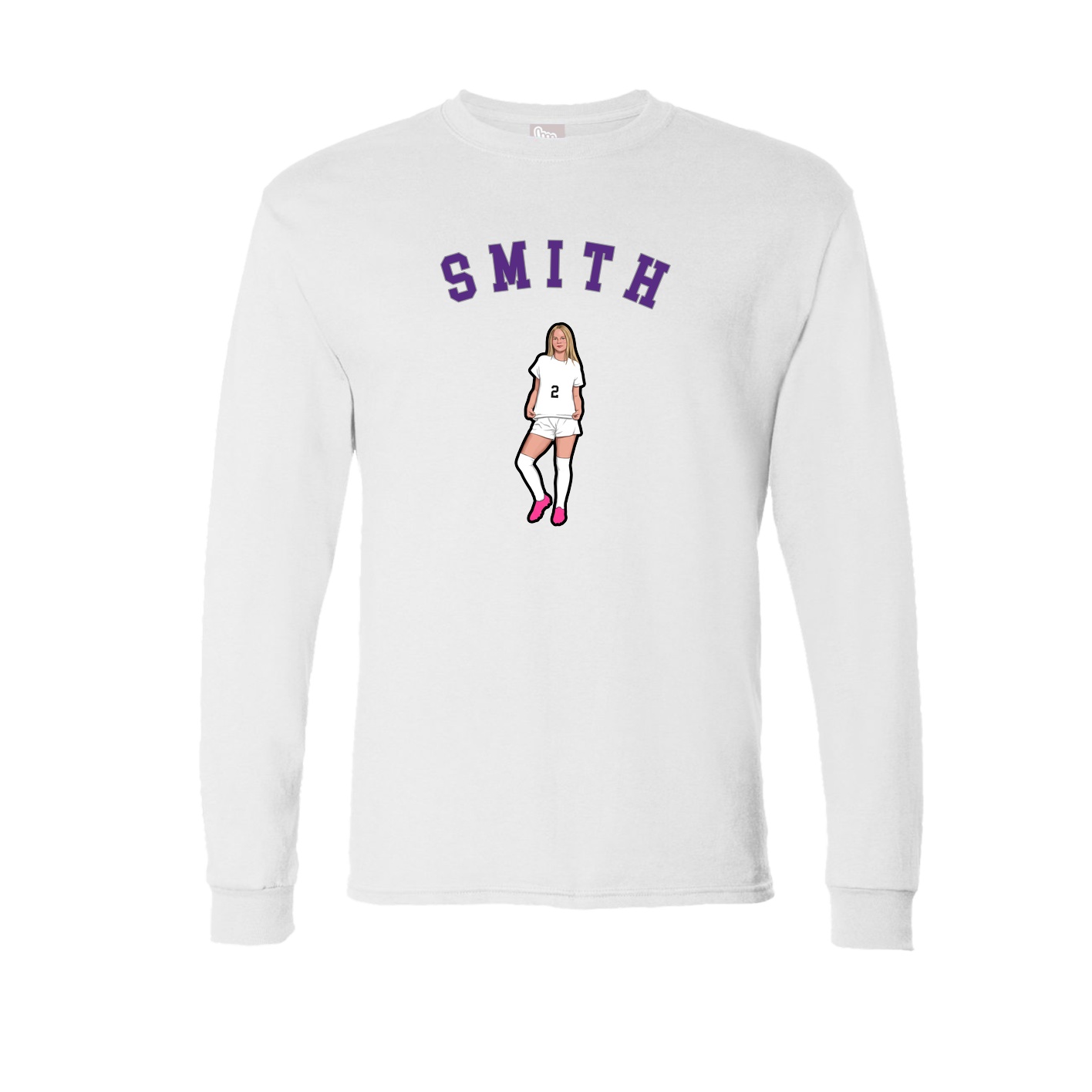Long Sleeve Tee — Shirsey Arch in White