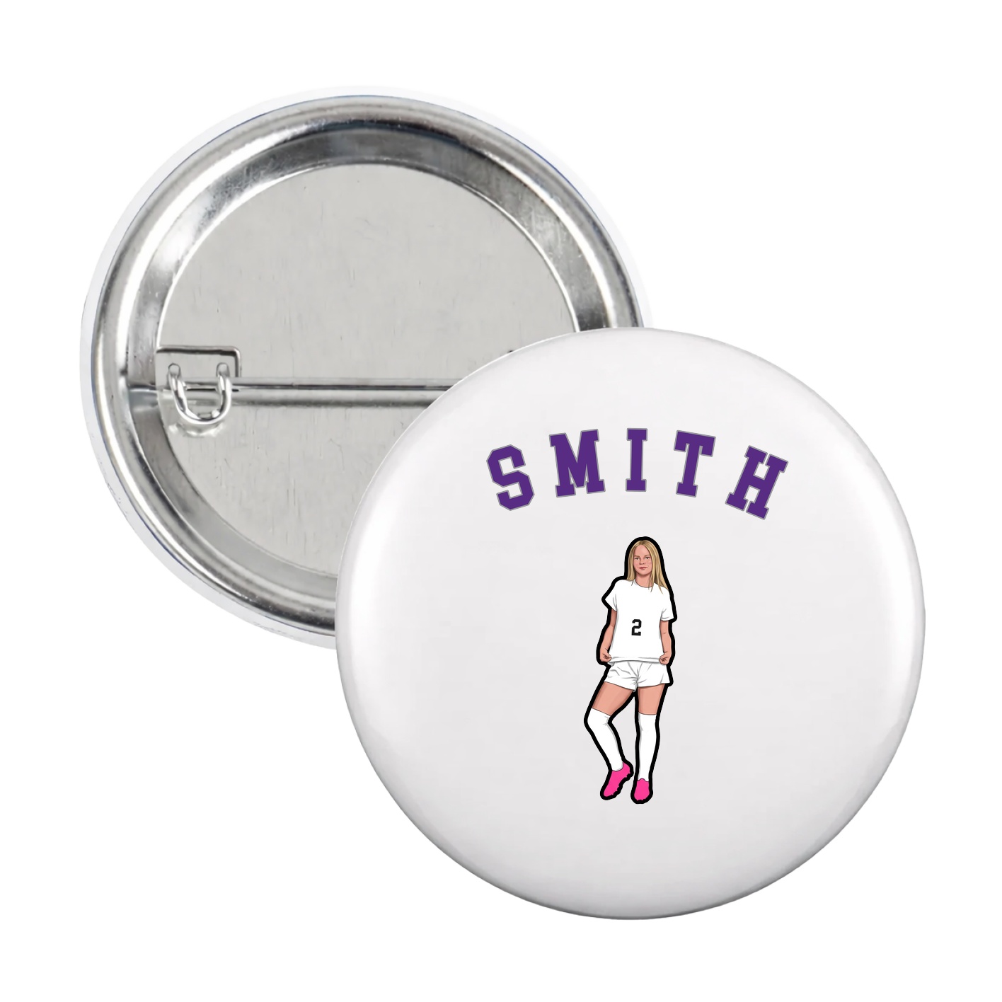 Game Day Button — Shirsey Arch in White