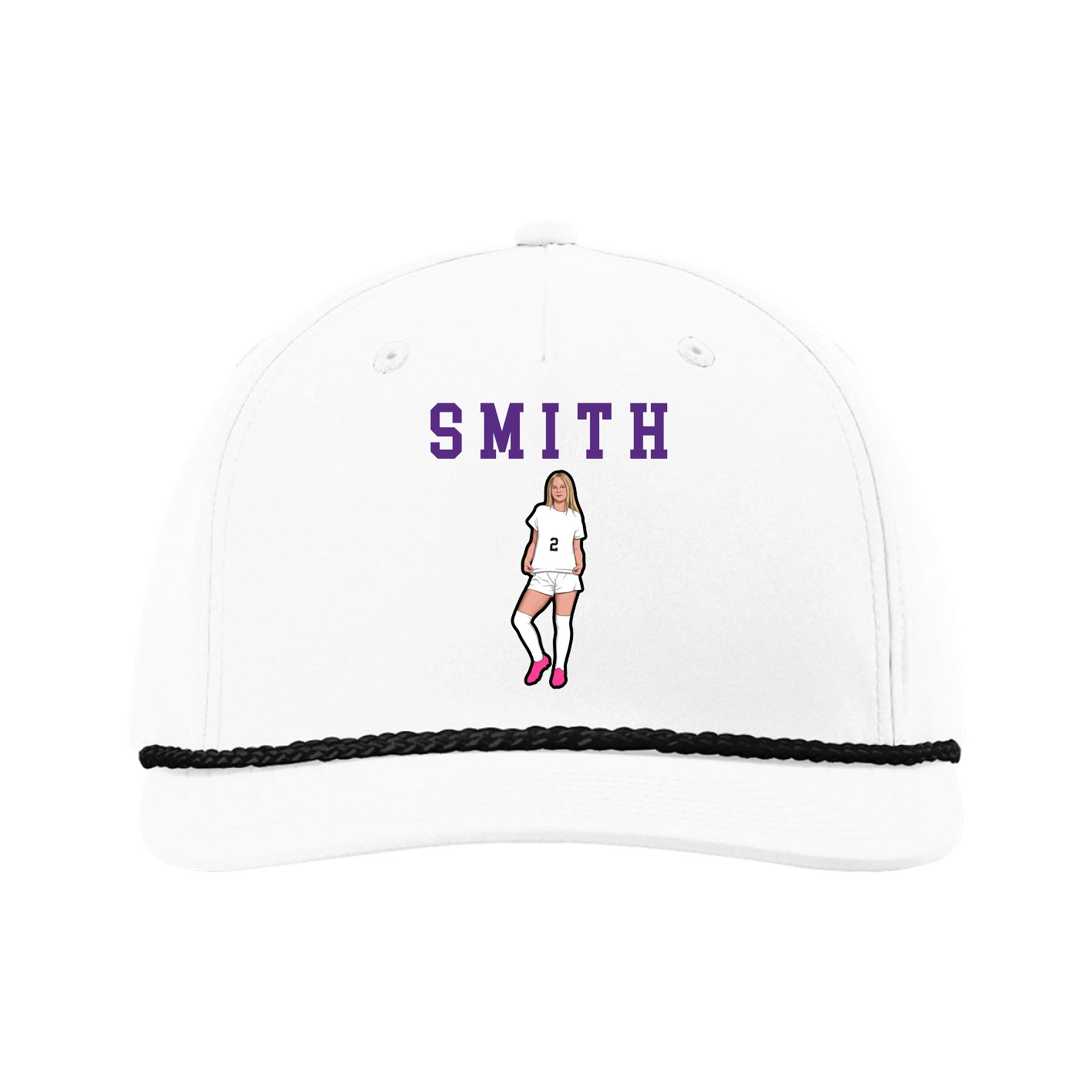 Five-Panel Classic Rope Cap — Shirsey in White