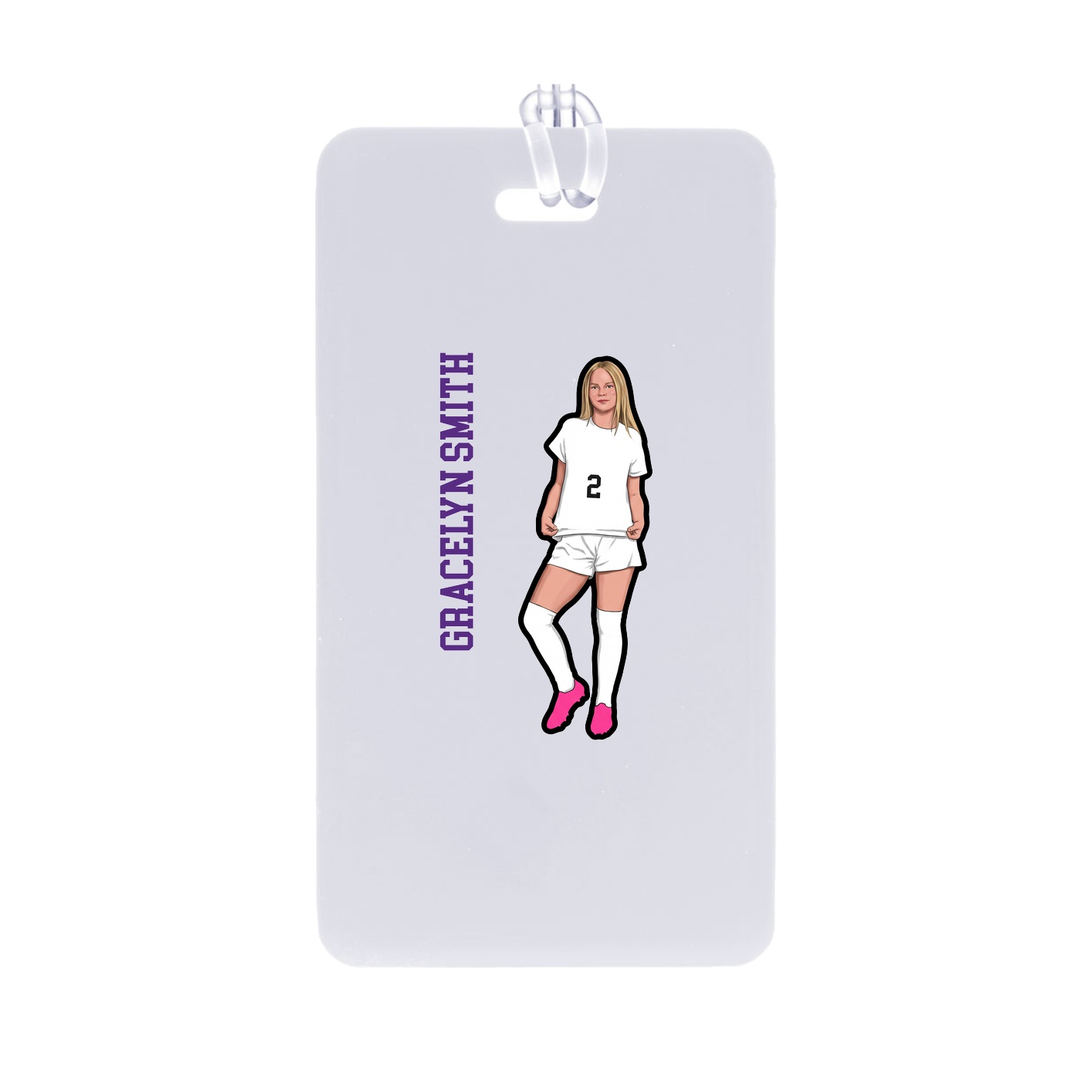 Bag Tag — Name Vertical in Classic