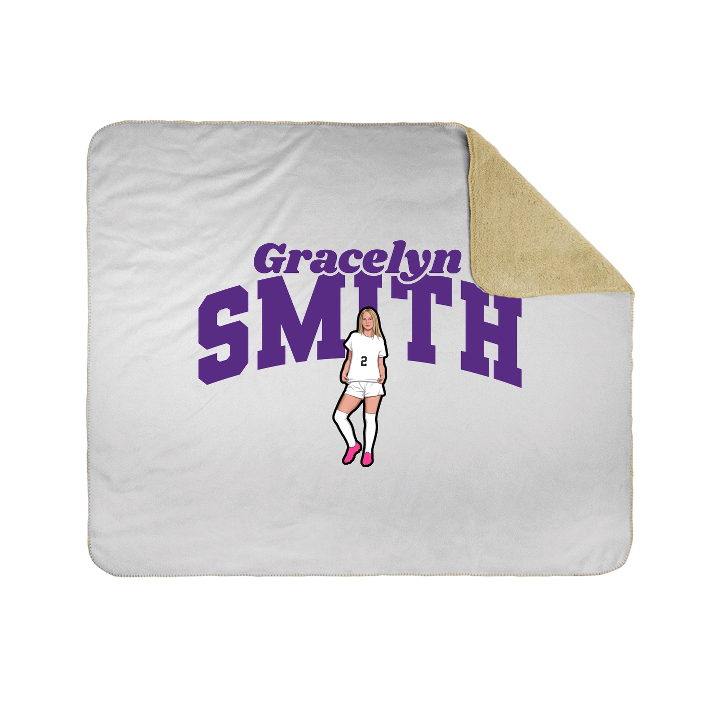 Throw Blanket — Signature Arch in White