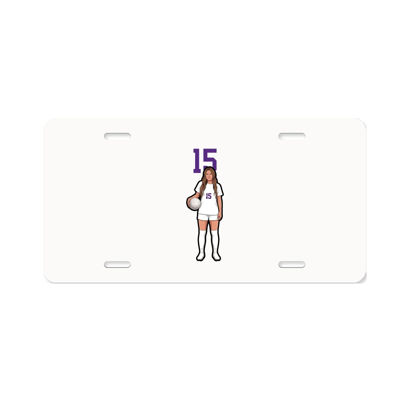 License Plate — Number Top in Classic