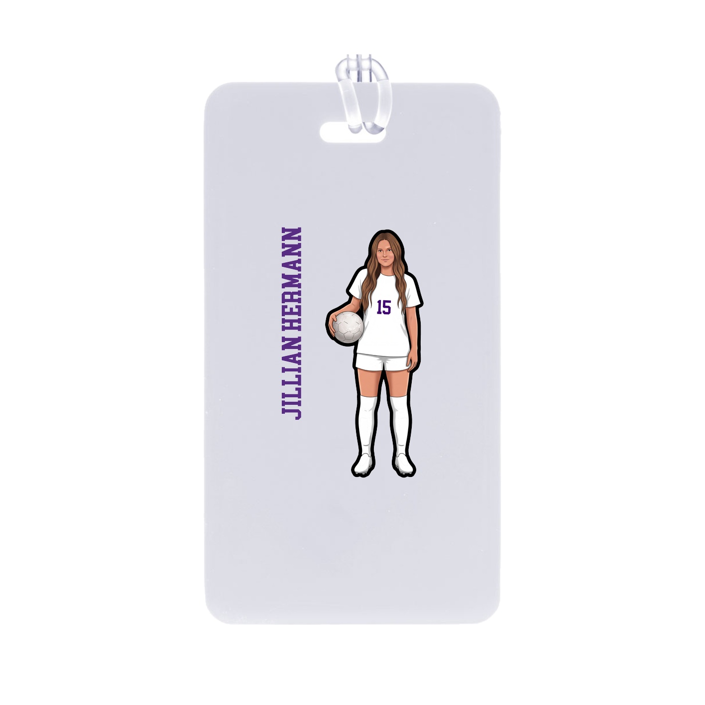 Bag Tag — Name Vertical in Classic