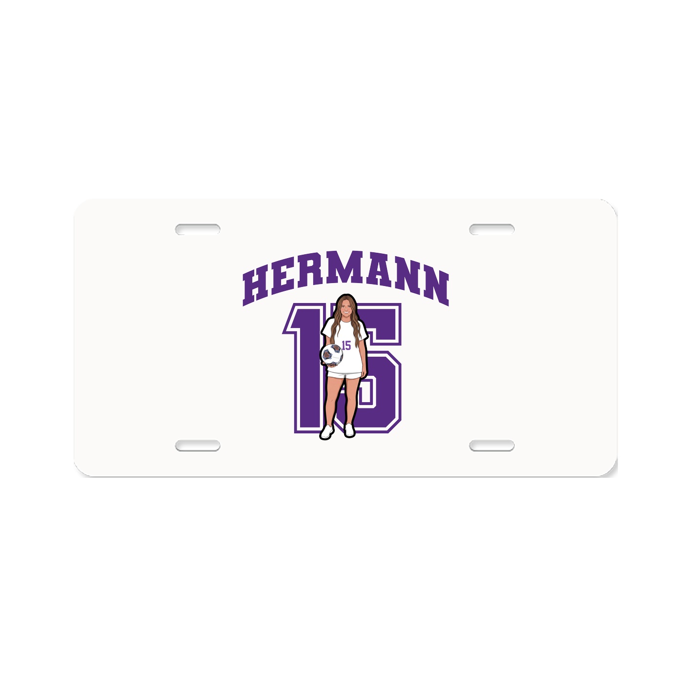 License Plate — Number in Classic