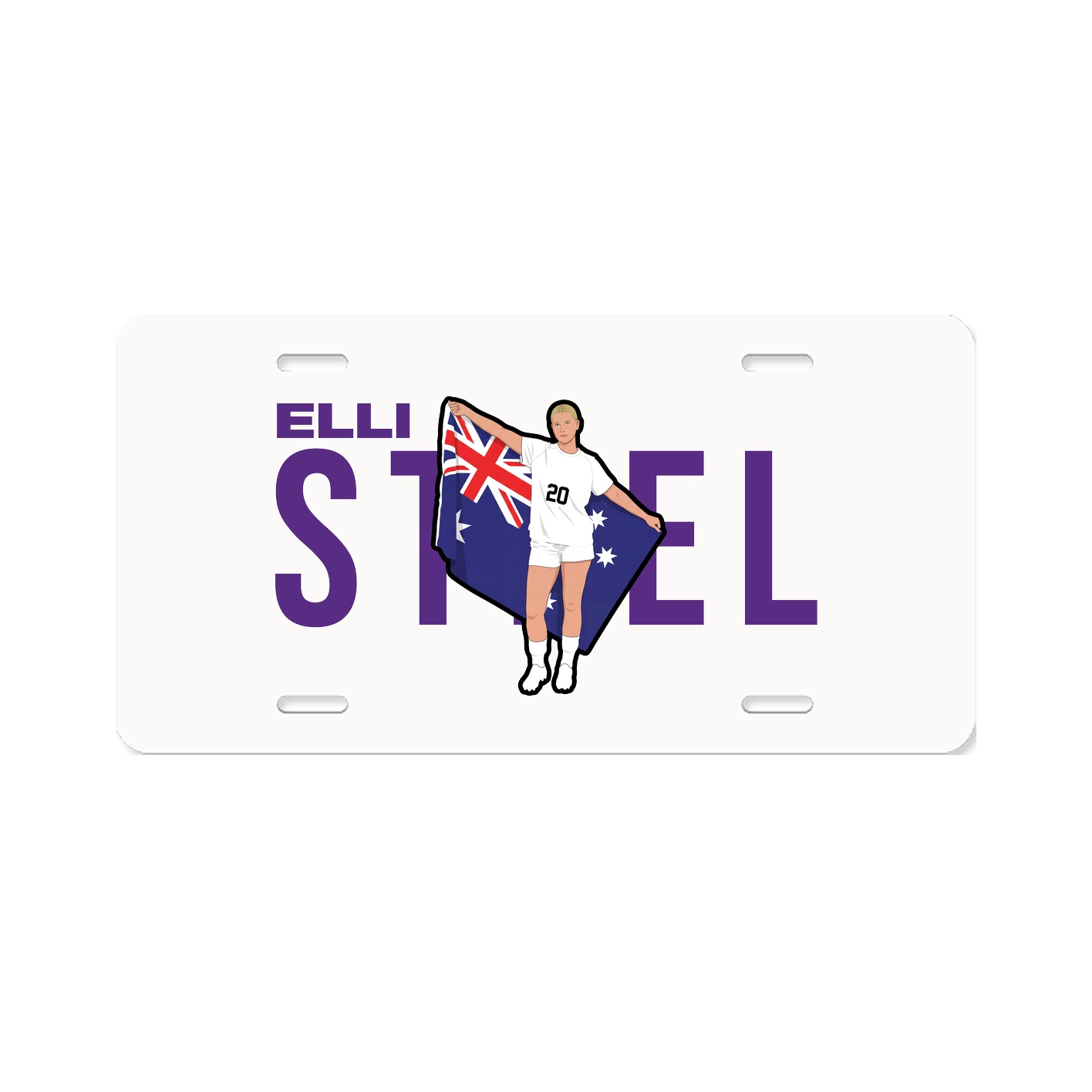 License Plate — Player Name in Classic