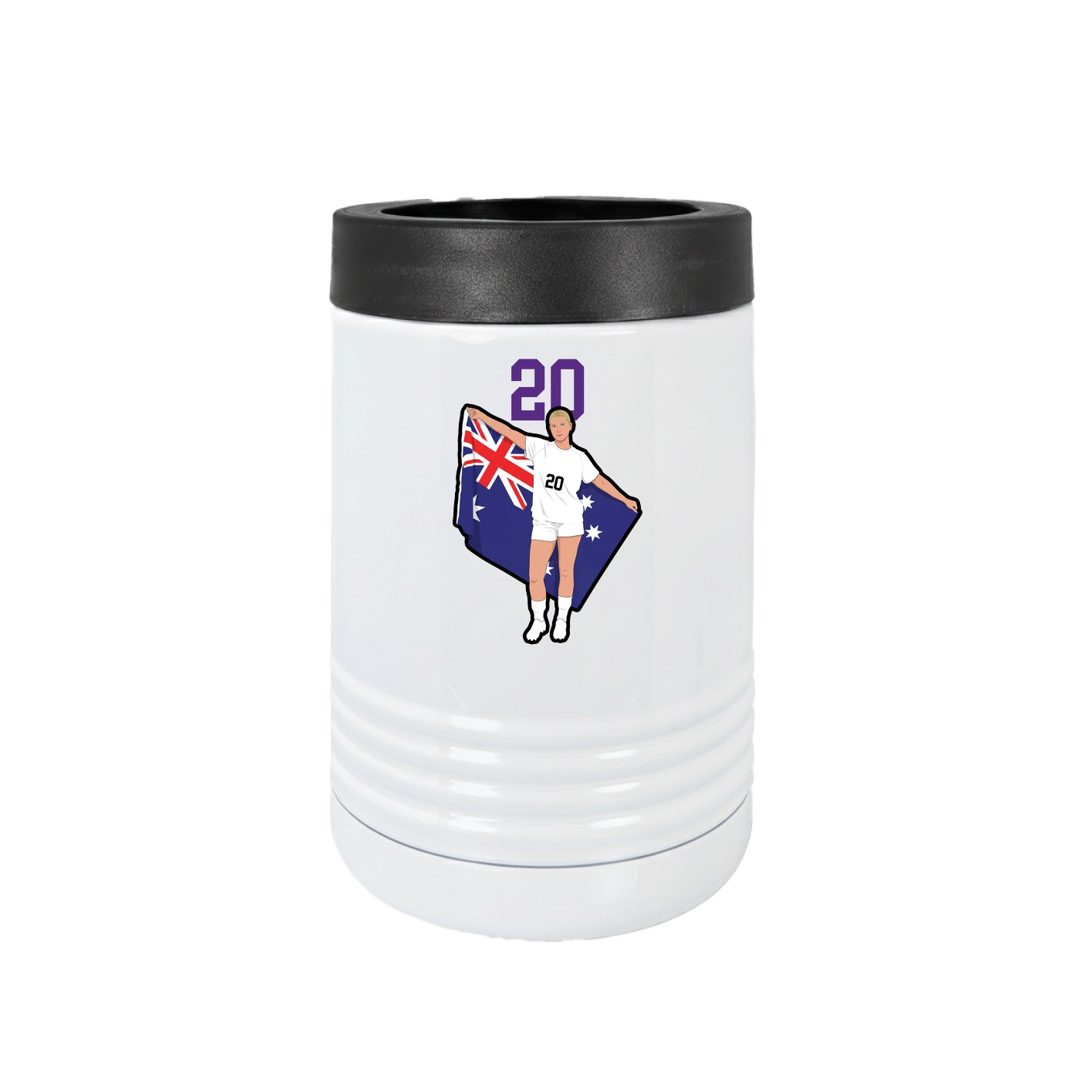 Beverage Holder — Number Top in White
