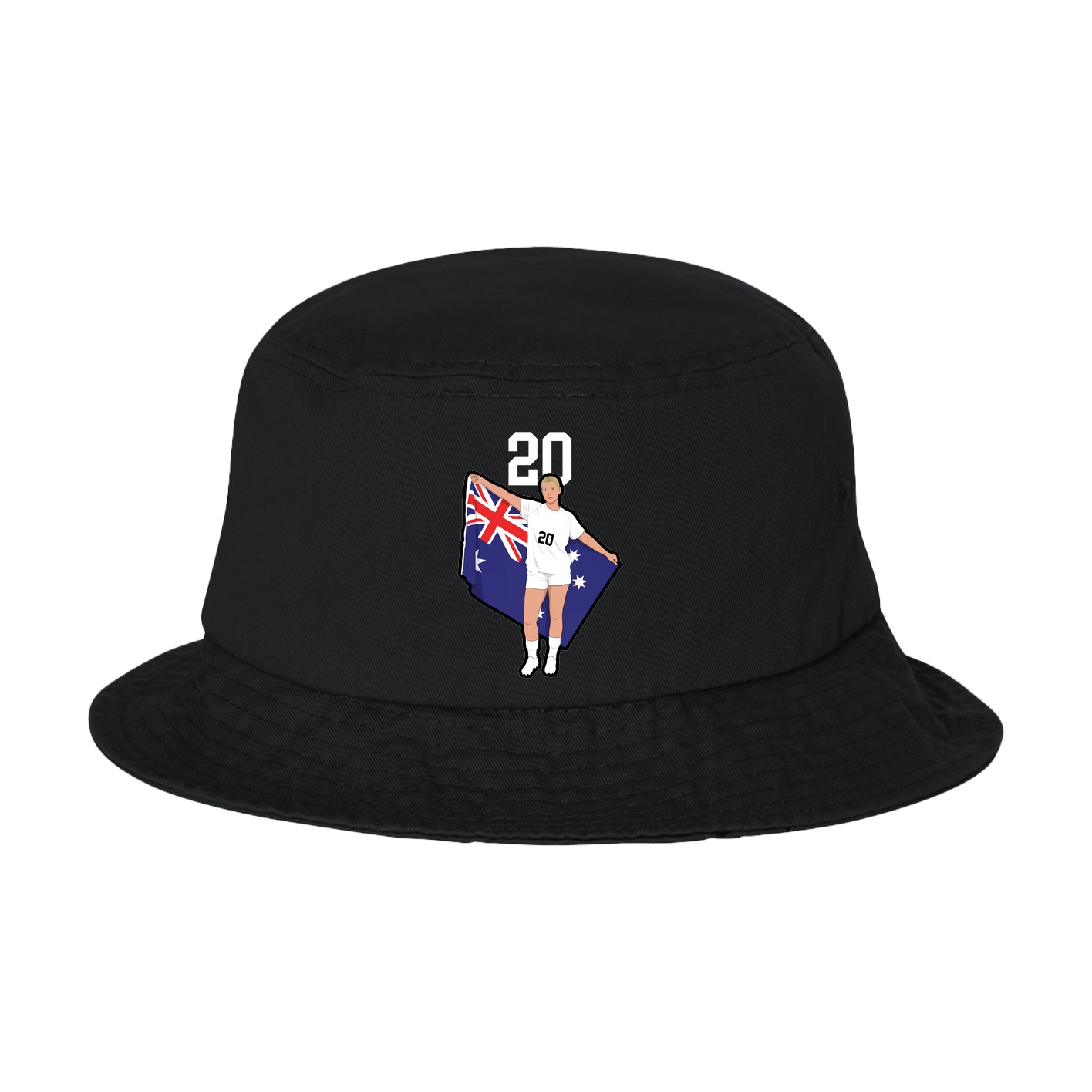 Bucket Cap — Number Top in Black