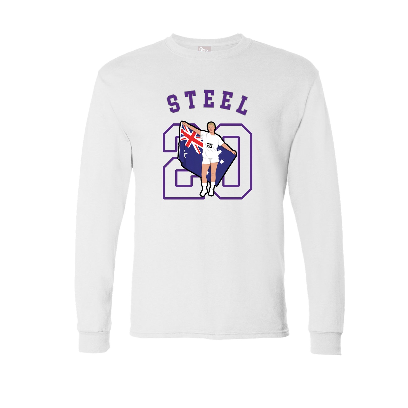 Long Sleeve Tee — Shirsey Arch in White