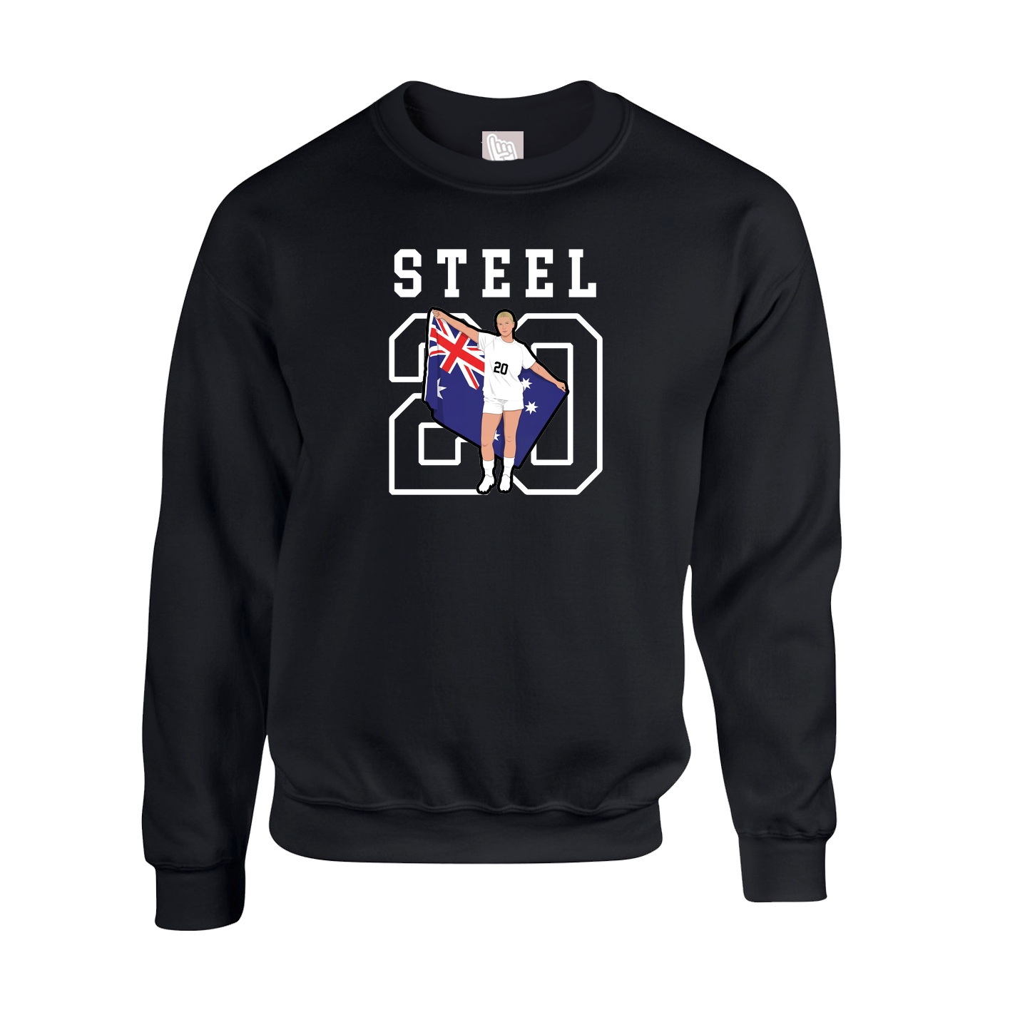 Fleece Crew — Shirsey in Black