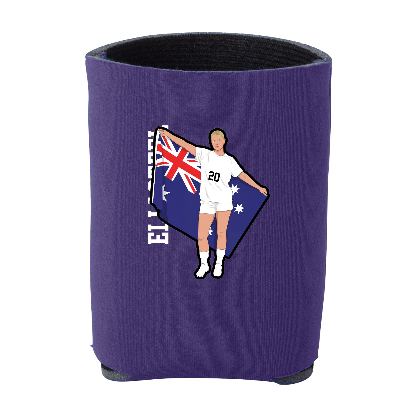 Can Holder — Name Vertical in Purple