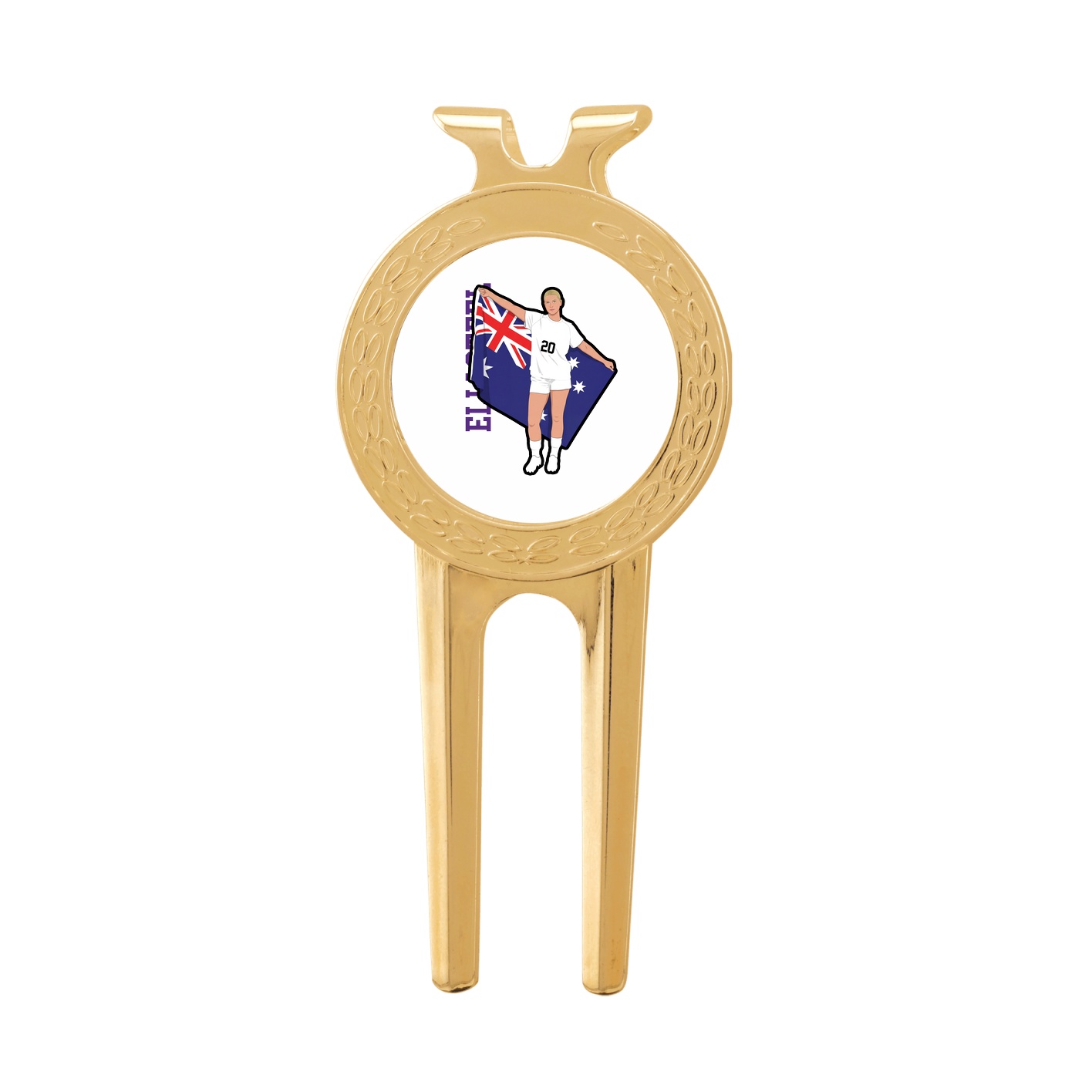 Divot Tool with Ball Marker — Name Vertical in Classic
