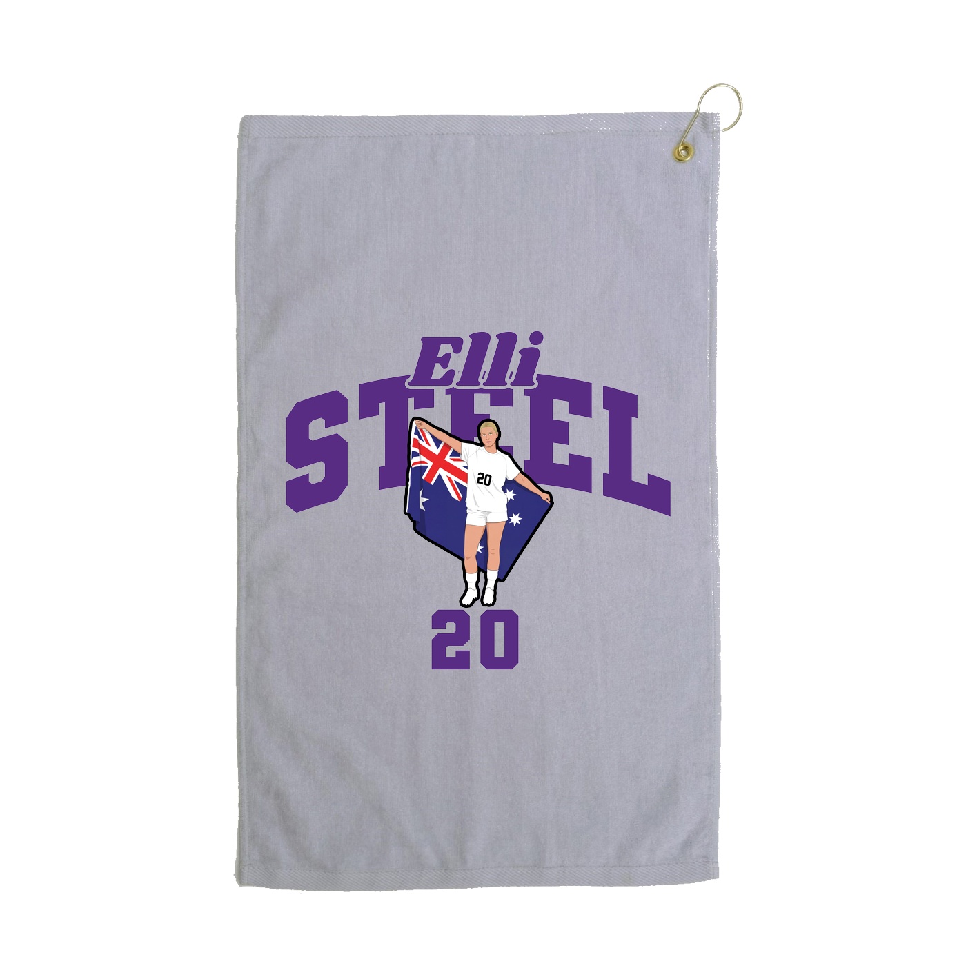 Golf Towel — Signature Arch in Grey