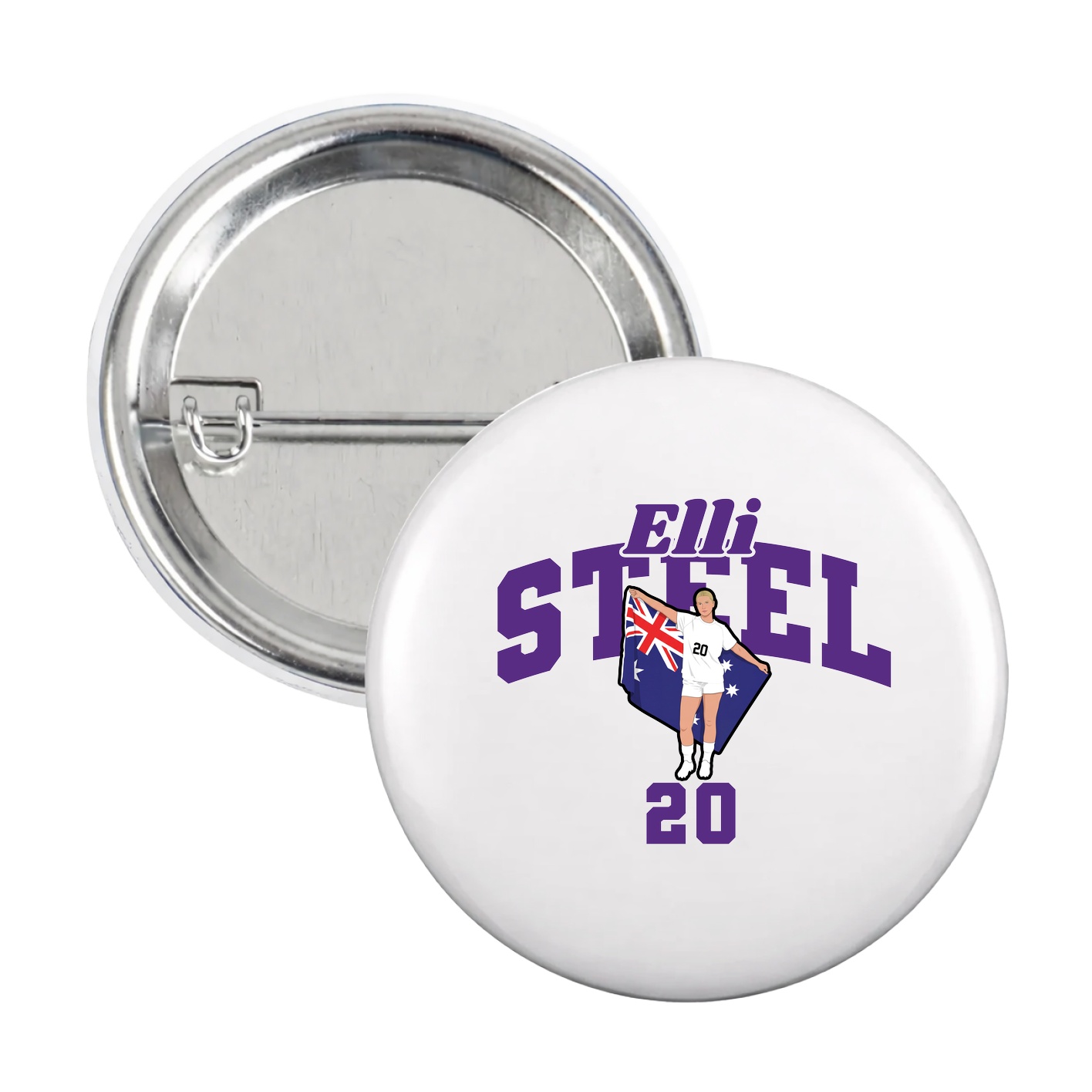 Game Day Button — Signature Arch in White