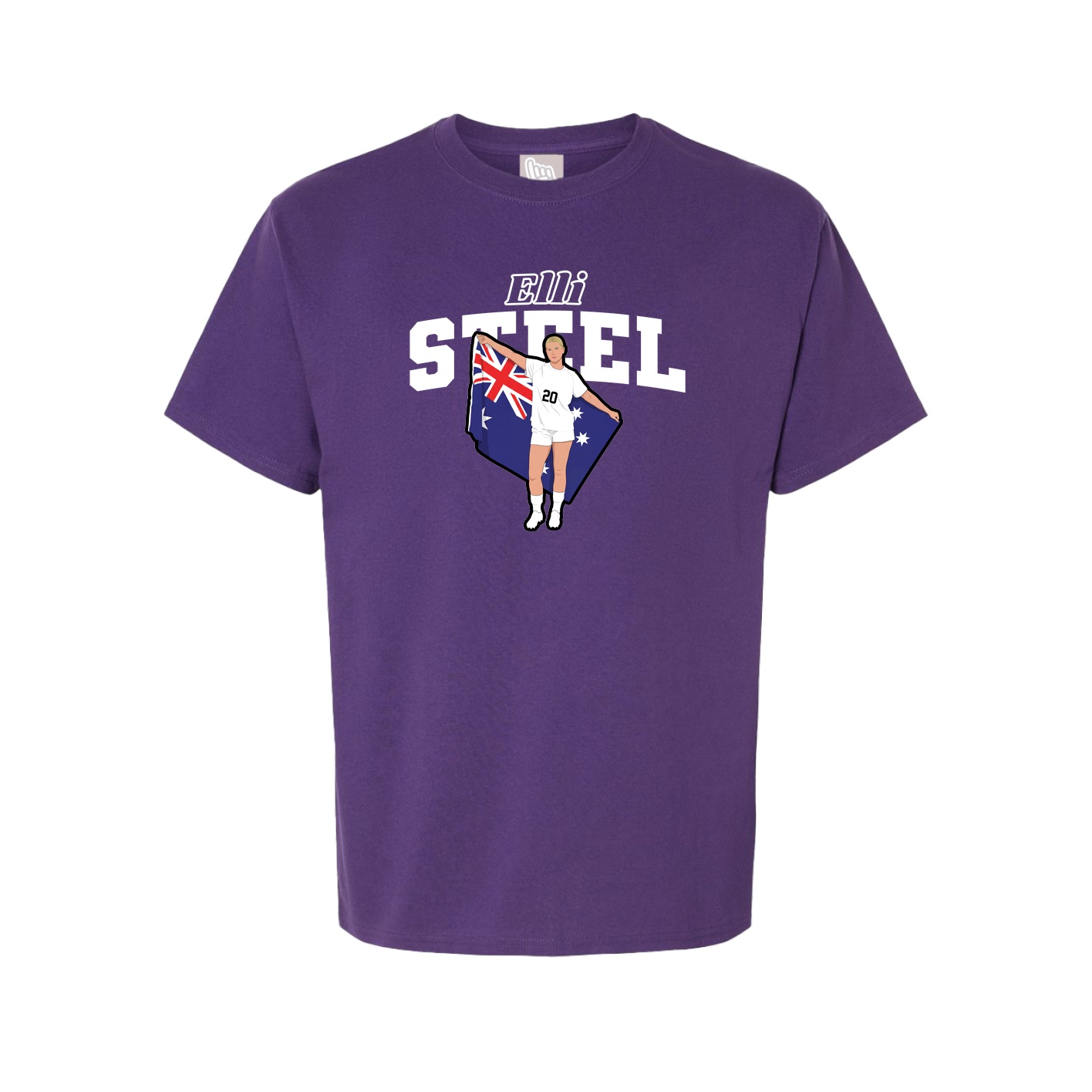 Youth Tee — Name Arch in Purple