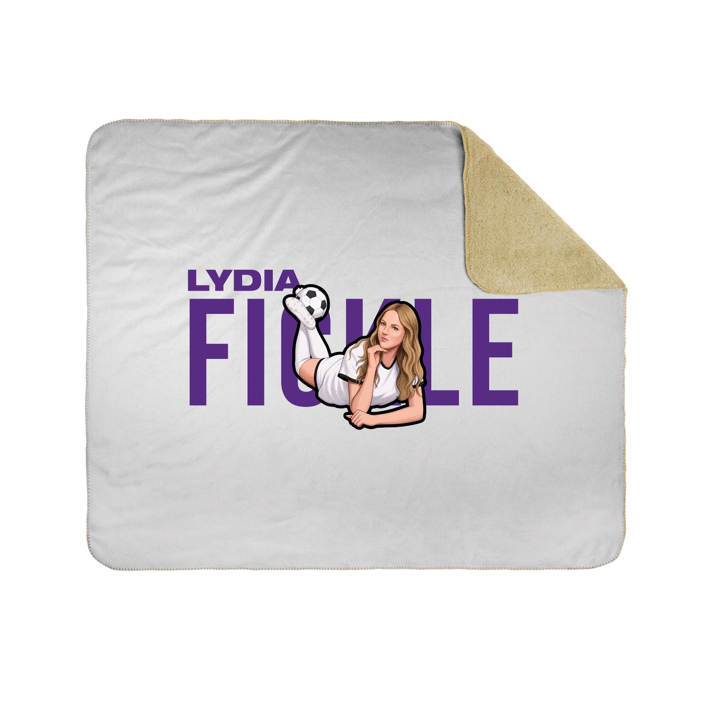 Throw Blanket — Player Name in White
