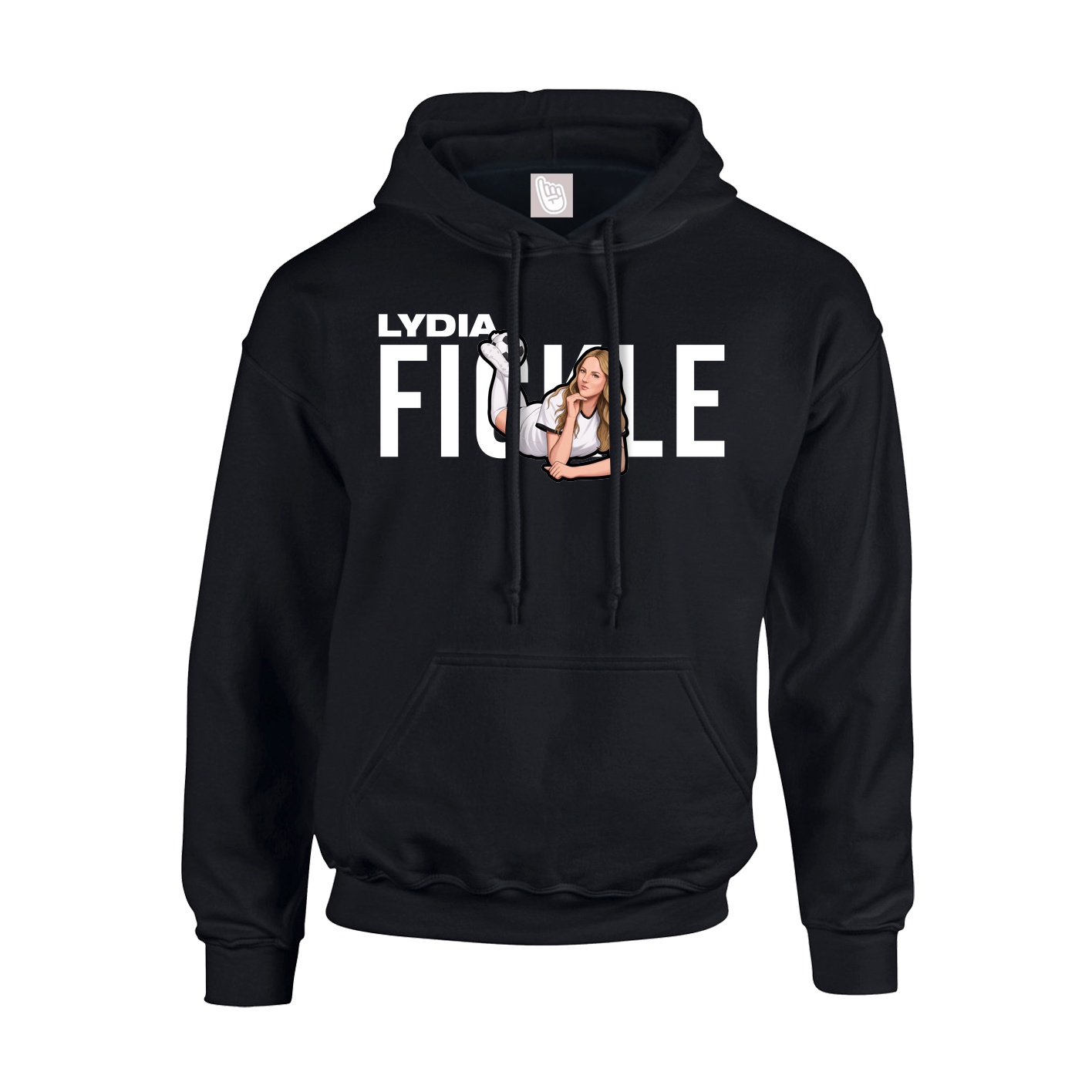 Youth Hoodie — Player Name in Black