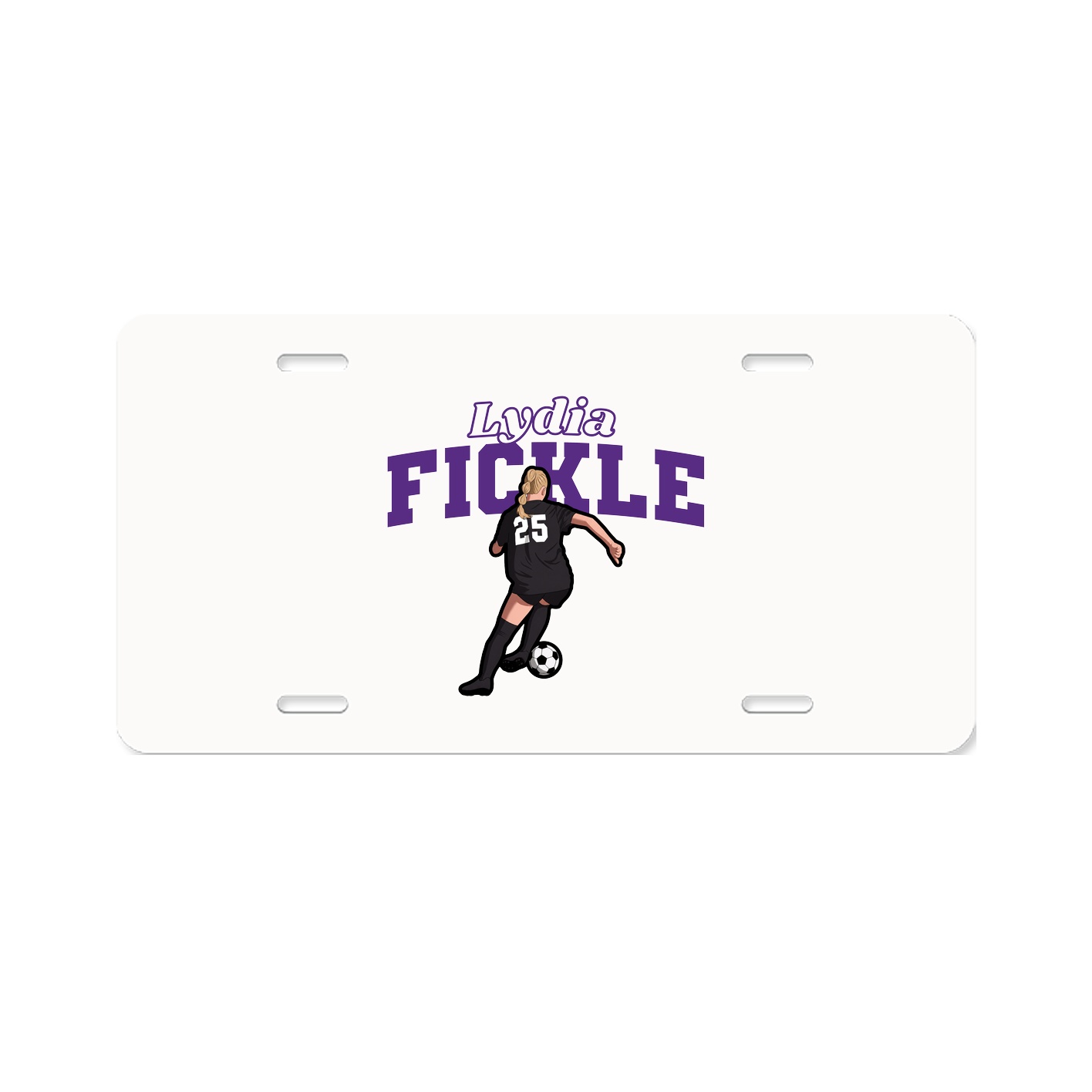 License Plate — Name Arch in Classic