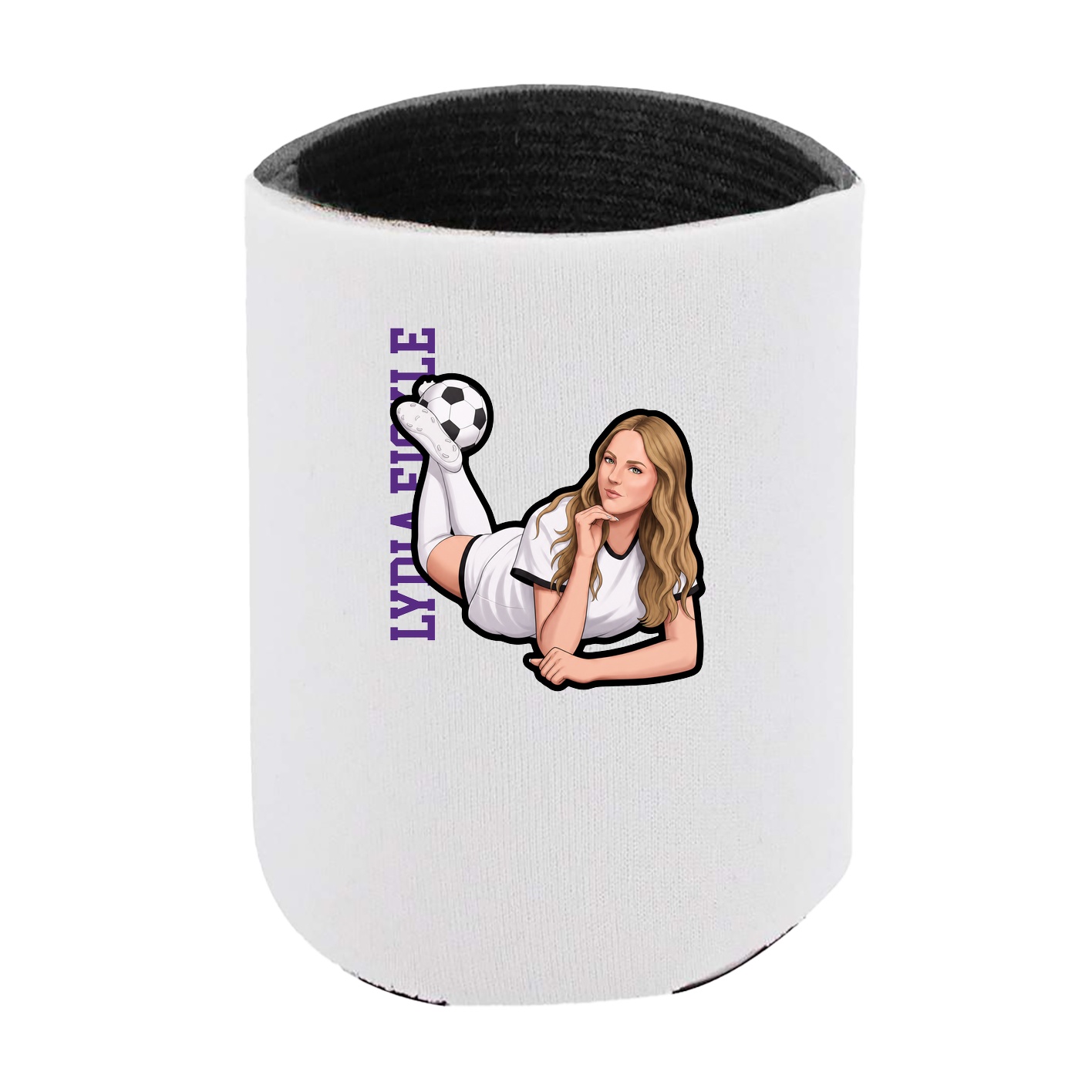 Can Holder — Name Vertical in White