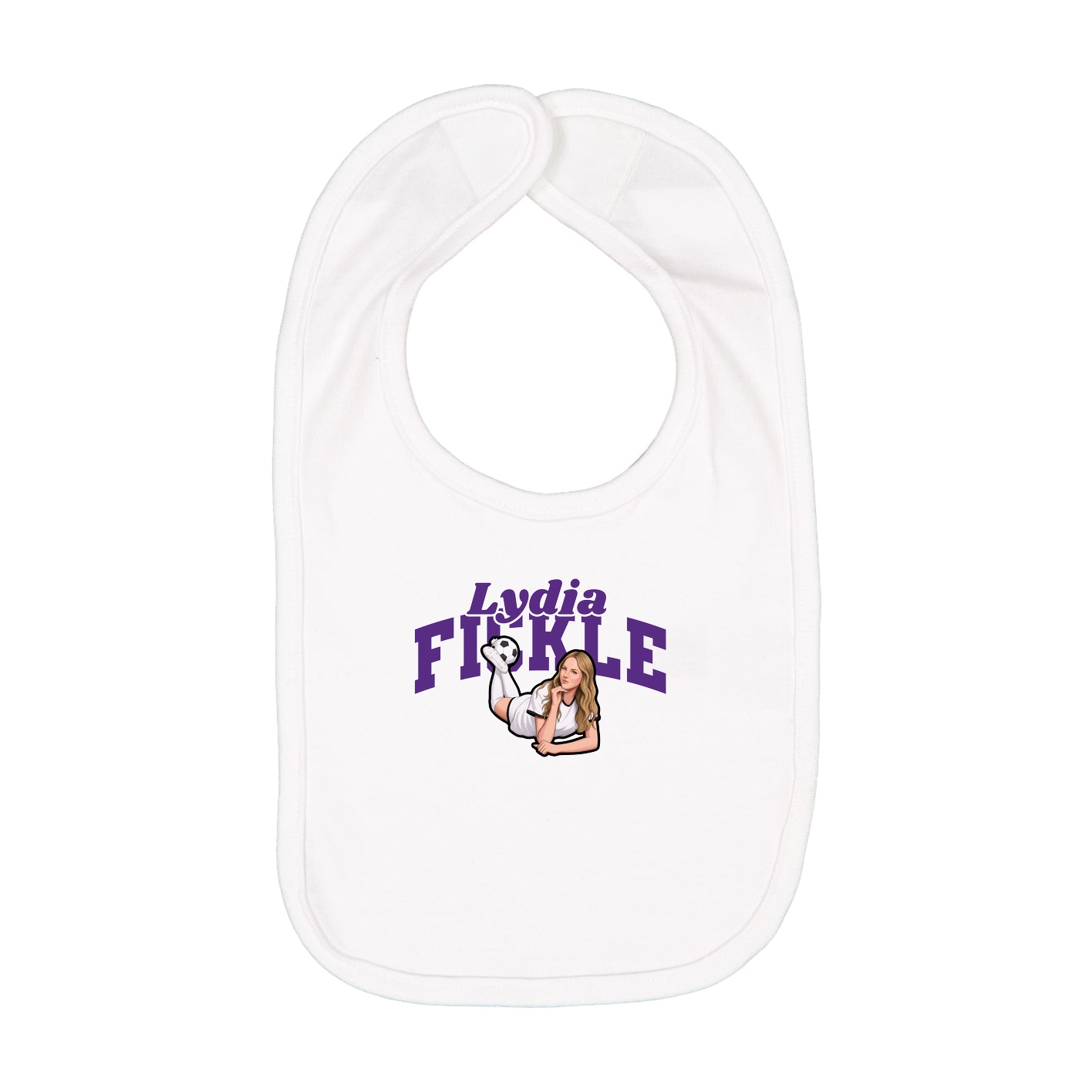 Infant Bib — Signature Arch in White