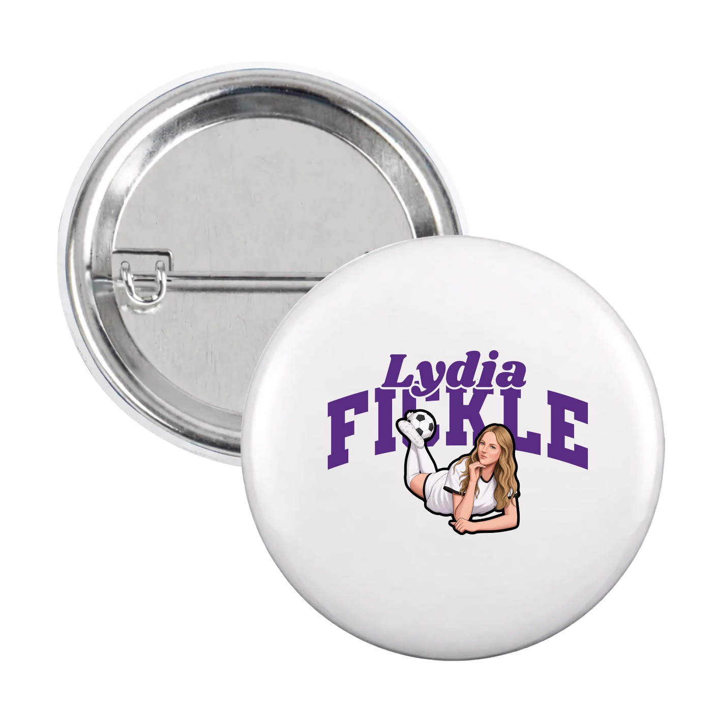 Game Day Button — Signature Arch in White