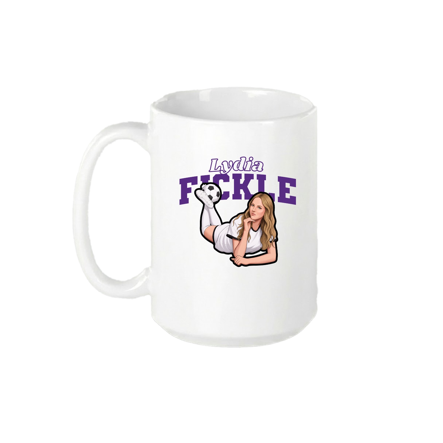 15oz Coffee Mug — Name Arch in White
