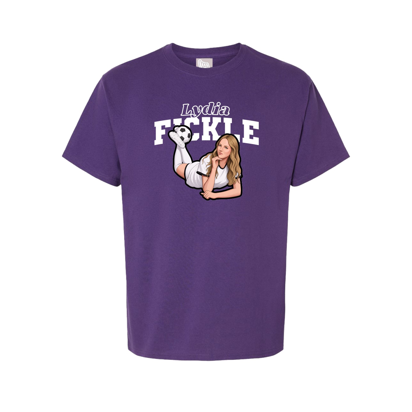 Youth Tee — Name Arch in Purple